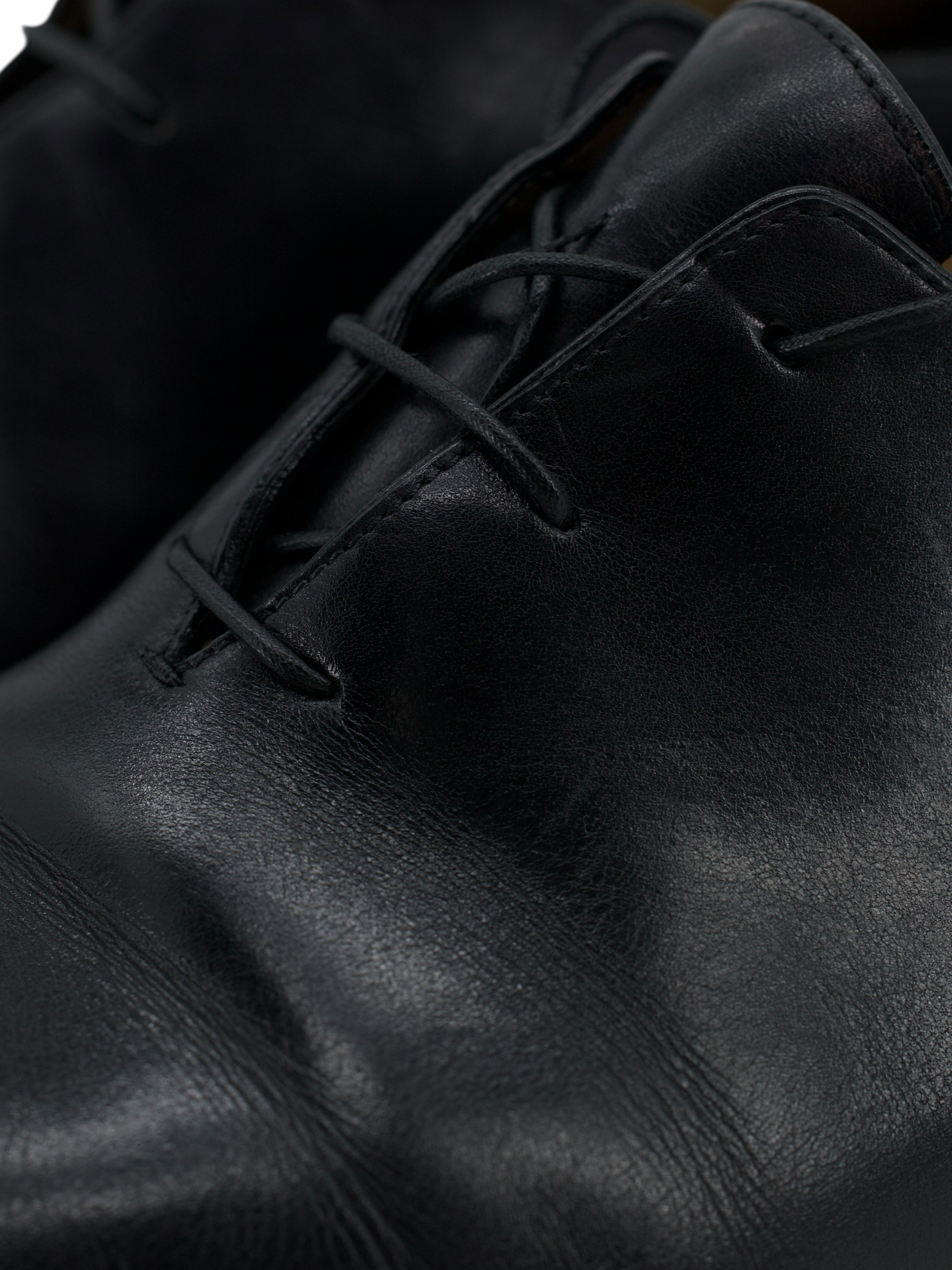 Berluti Black Vintage Wholecut Calfleather Oxford Lace-Ups