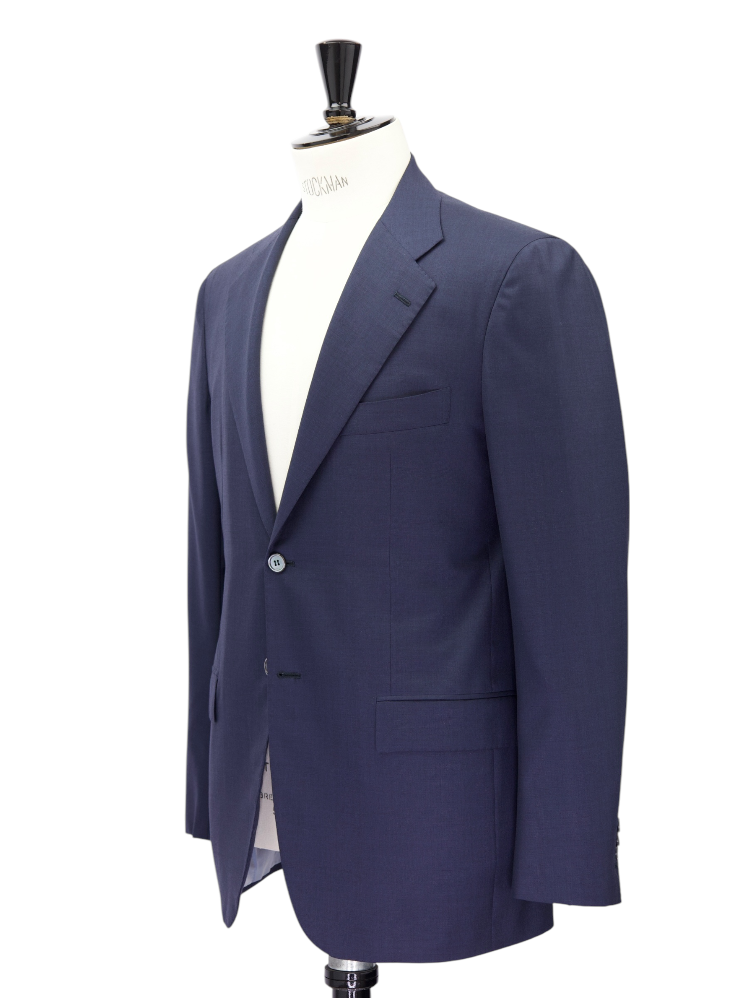 Kiton Dark Blue Diamante Blue "Tessuto Esclusivo" Suit + Extra Trousers