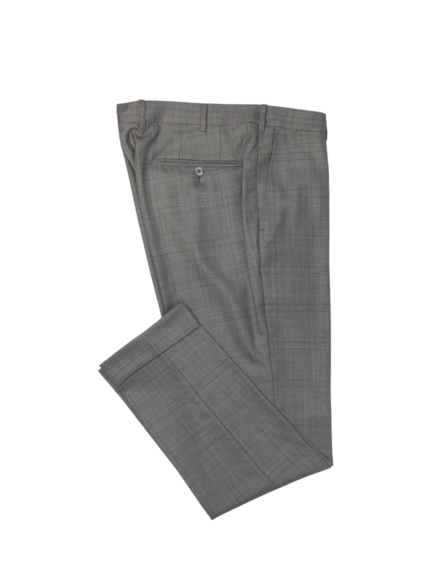 Ermenegildo Zegna Grey 15milmil15 Glenplaid Milano Suit