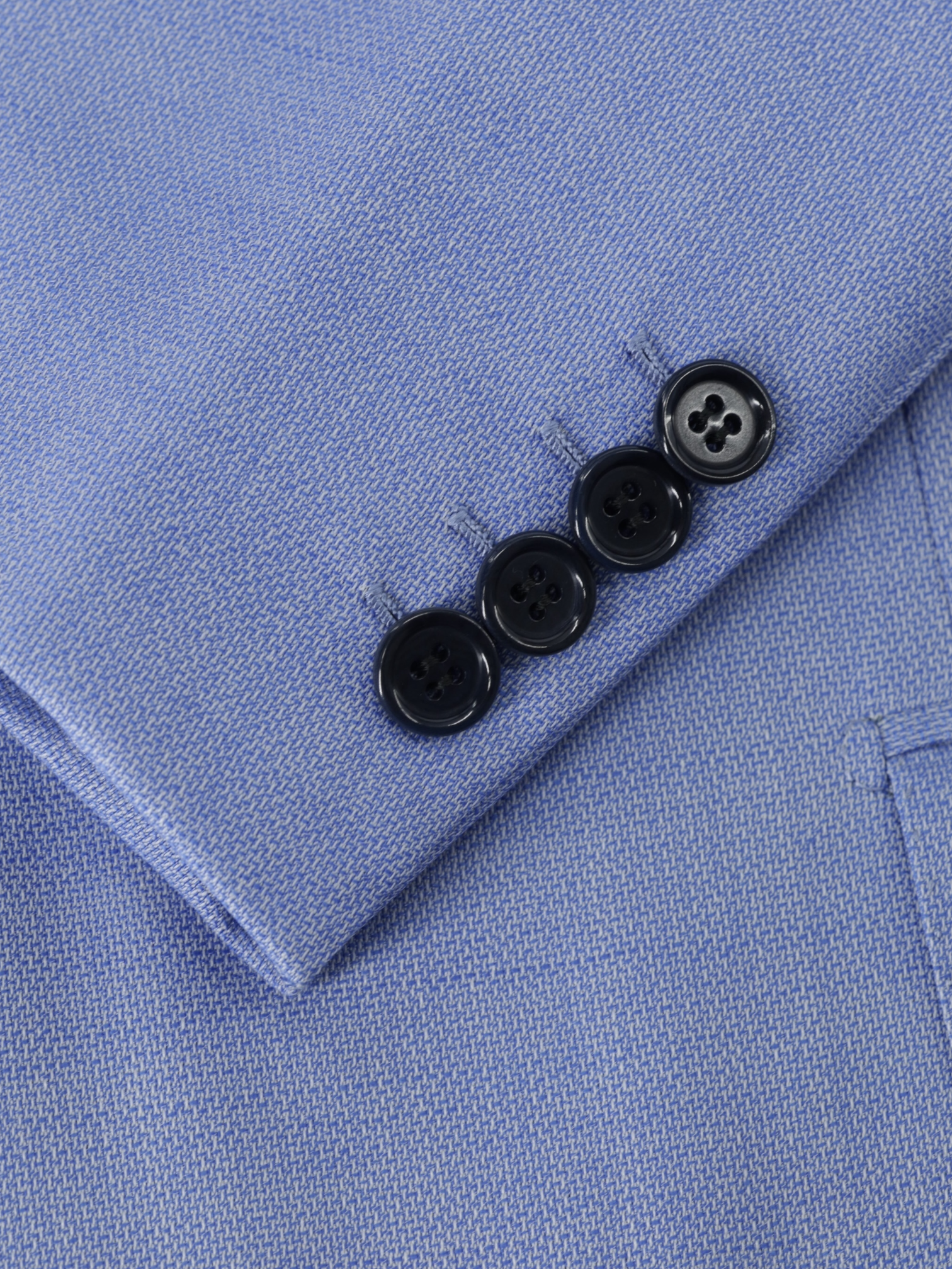 Brioni Sky Blue Wool & Silk "Ventiquattro" Micro-Pattern Jacket