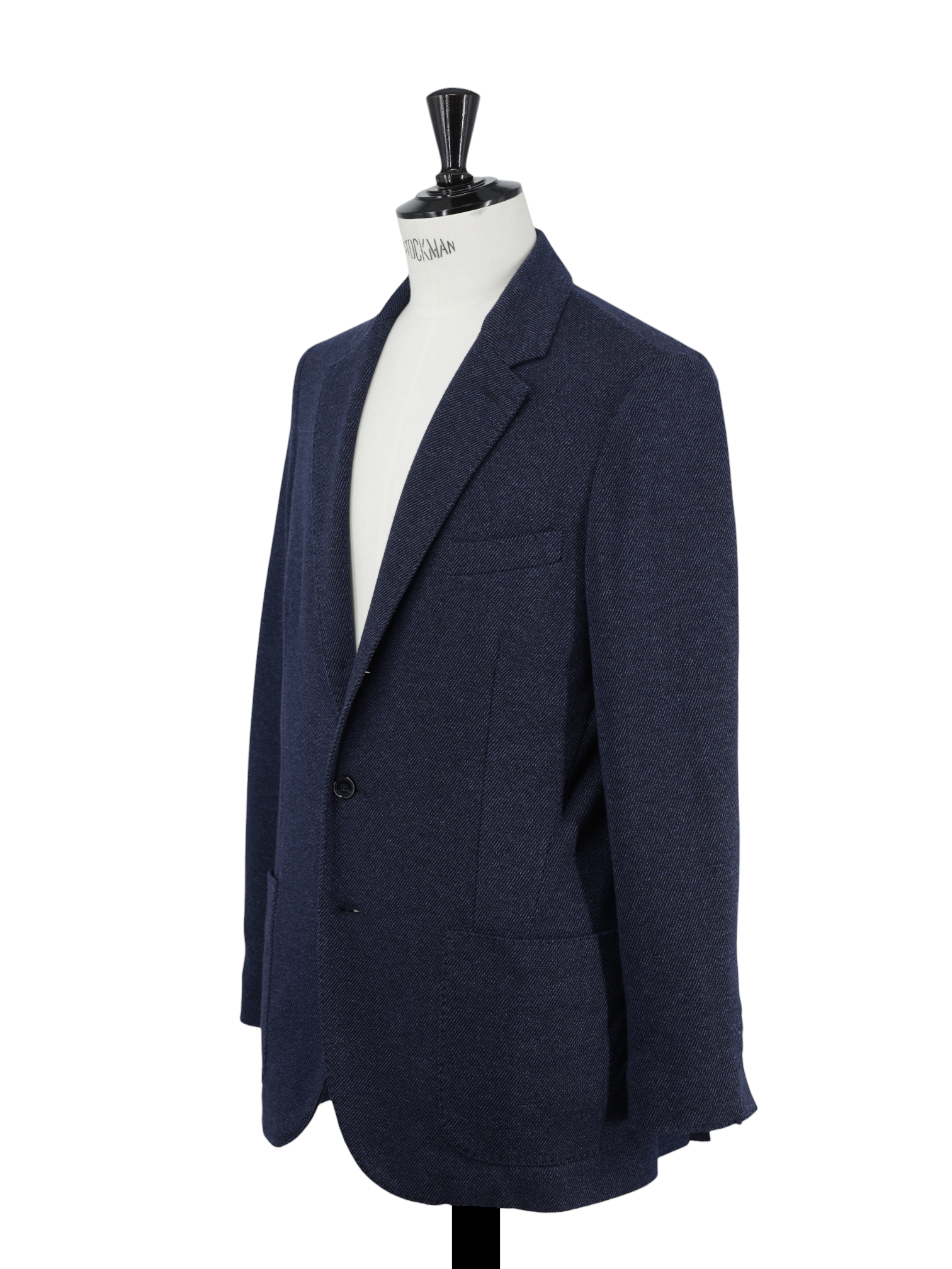 Mandelli Blue Wool & Cotton "Cotton-Way" Knitted Jacket