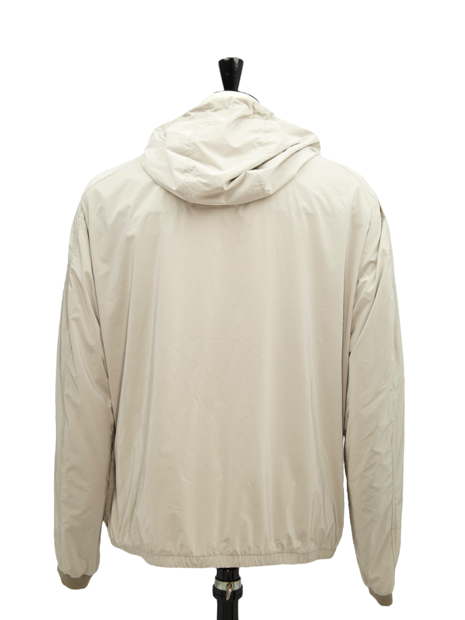 Moorer Greige Water-repellent Hooded Jacket