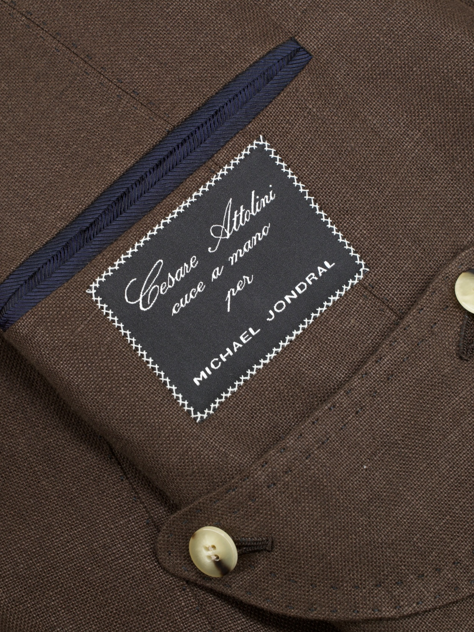 Cesare Attolini Dark Brown Pure-Linen Sartorial Sahariana-Jacket