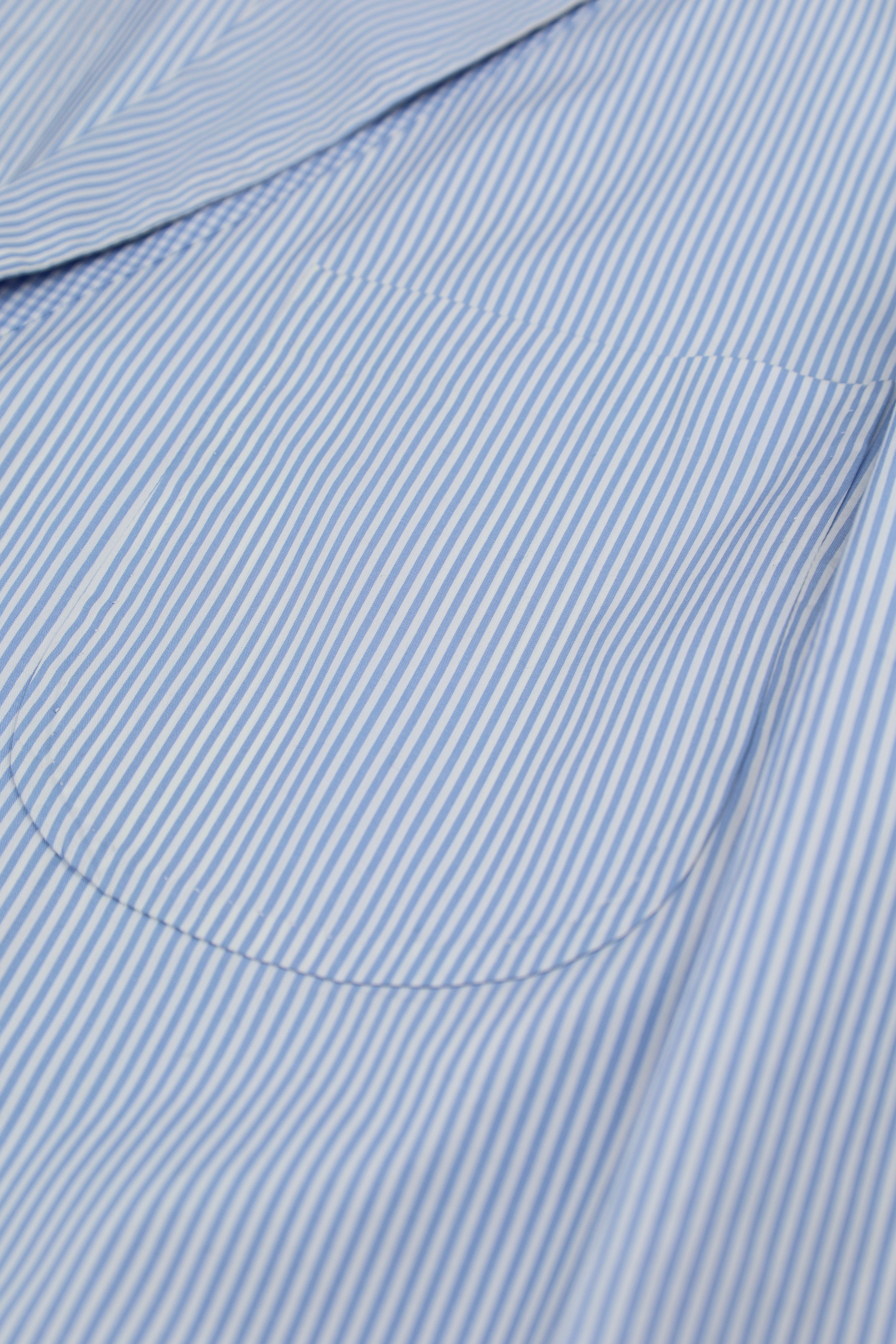 Sartoria Chiaia Napoli Light Blue Stripe Unconstructed Jacket