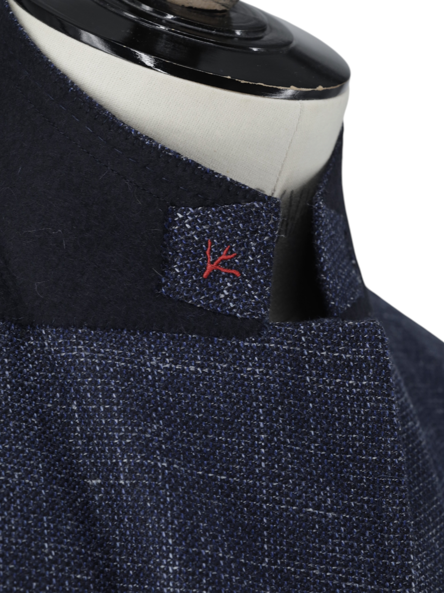 Isaia Blue Wool, Silk & Linen "Amalfi" Summertime Jacket