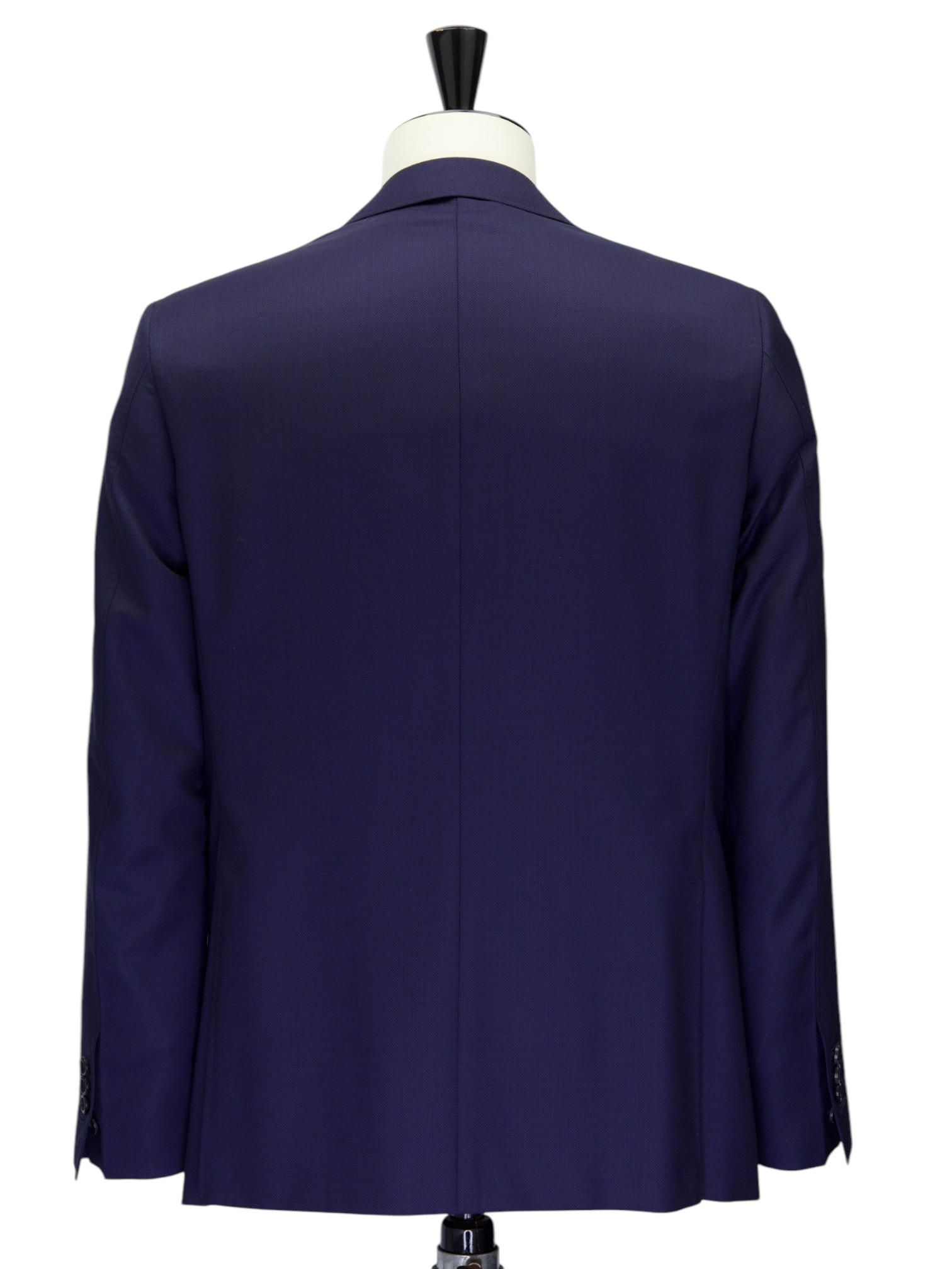 Canali Marine Blue Wool Birdseye Suit + Extra Trousers