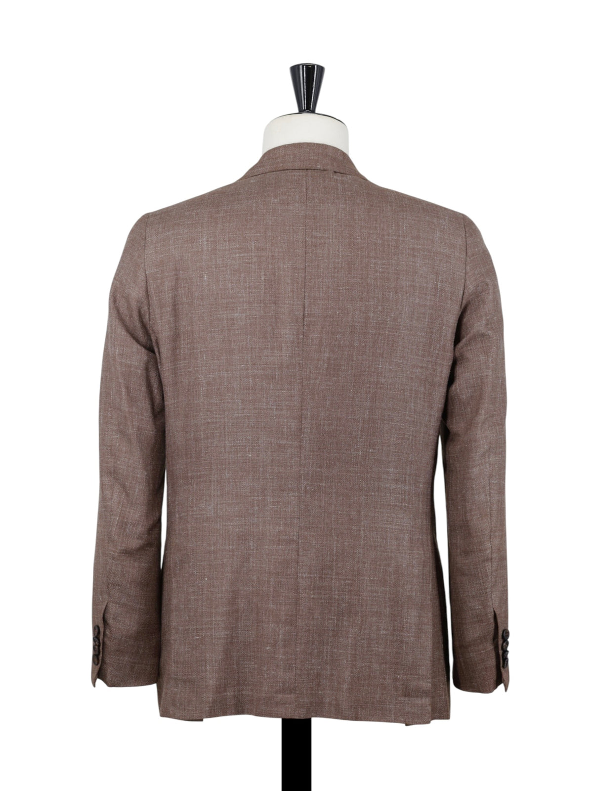 Kiton Pastel Brown Cashmere, Silk & Linen Melange Summer Jacket