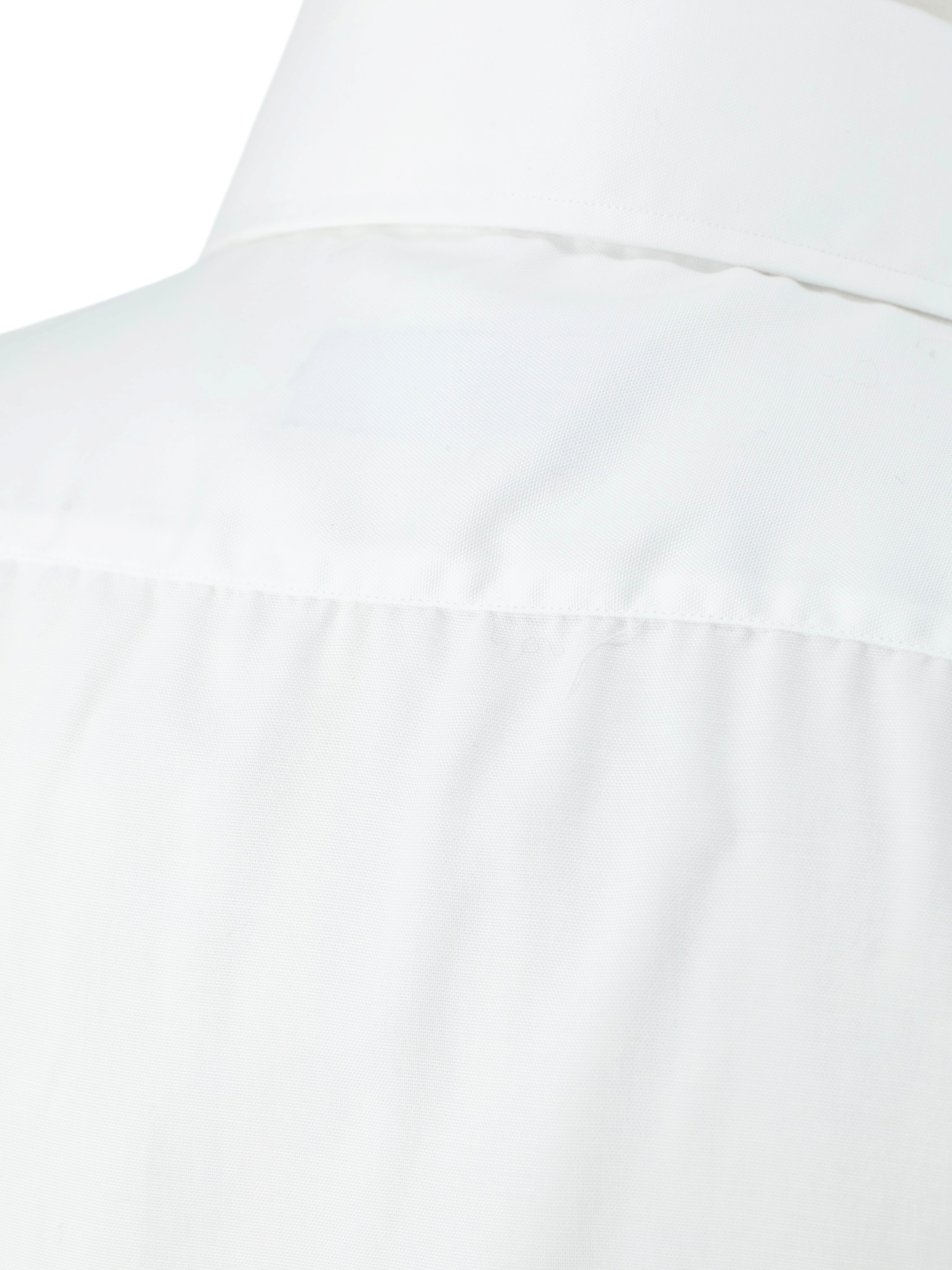 Finamore White Cotton Twill Neapolitan Shirt