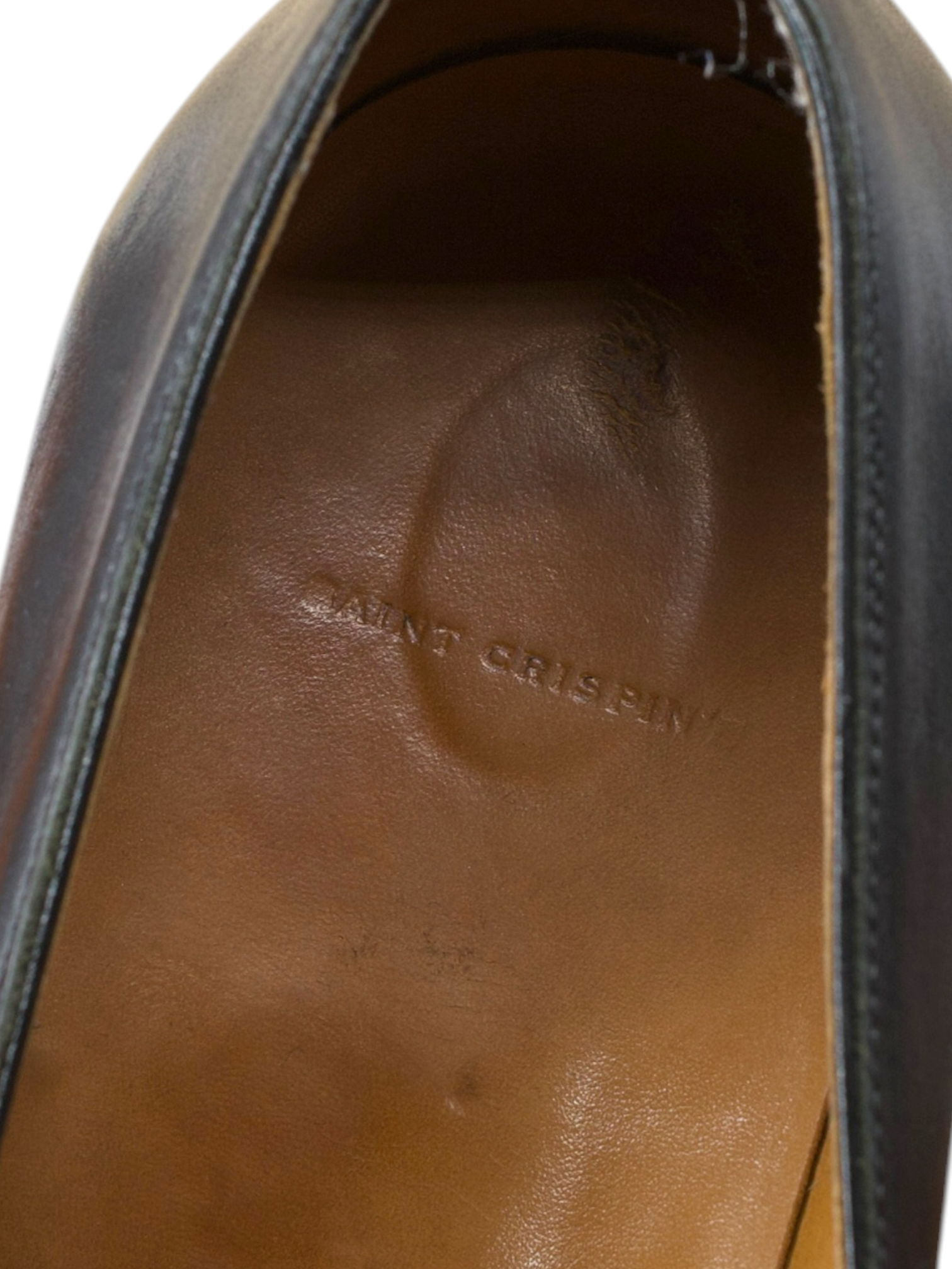 Saint Crispin's Black Calfleather Entwinded-Strap Loafer