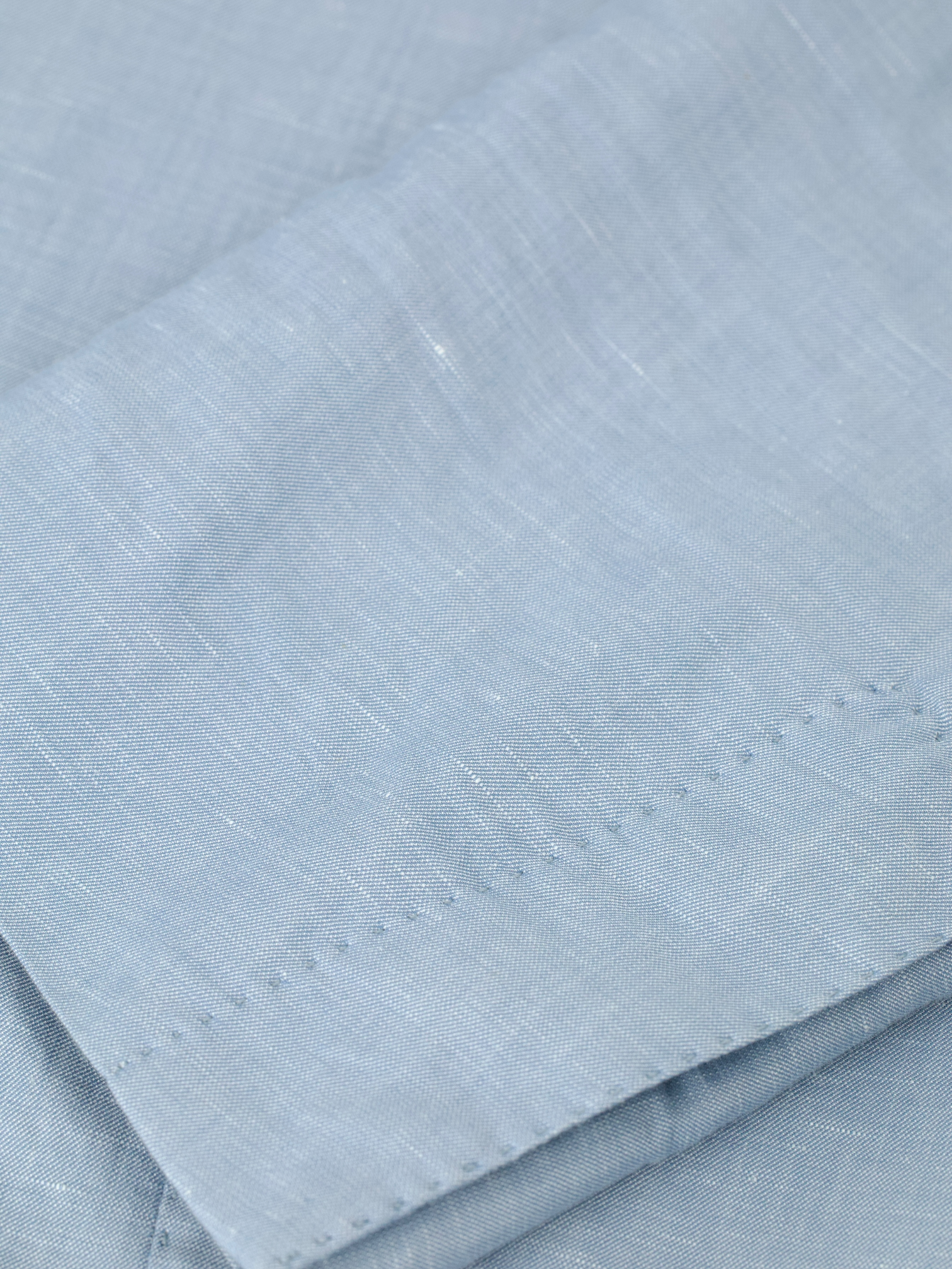Ermenegildo Zegna Light Blue Wool, Silk & Linen Unconstructed Crossover Jacket