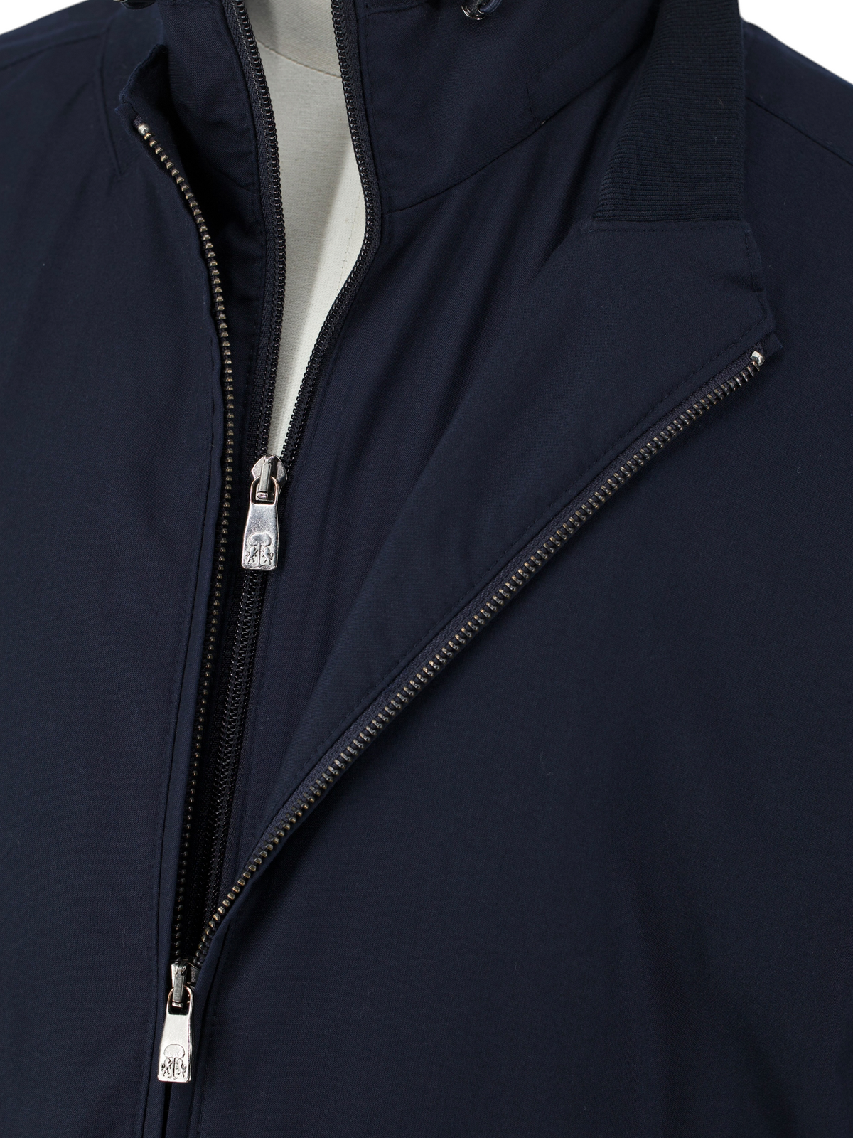 Corneliani Navy Softshell Waterrepellent Bomberjacket
