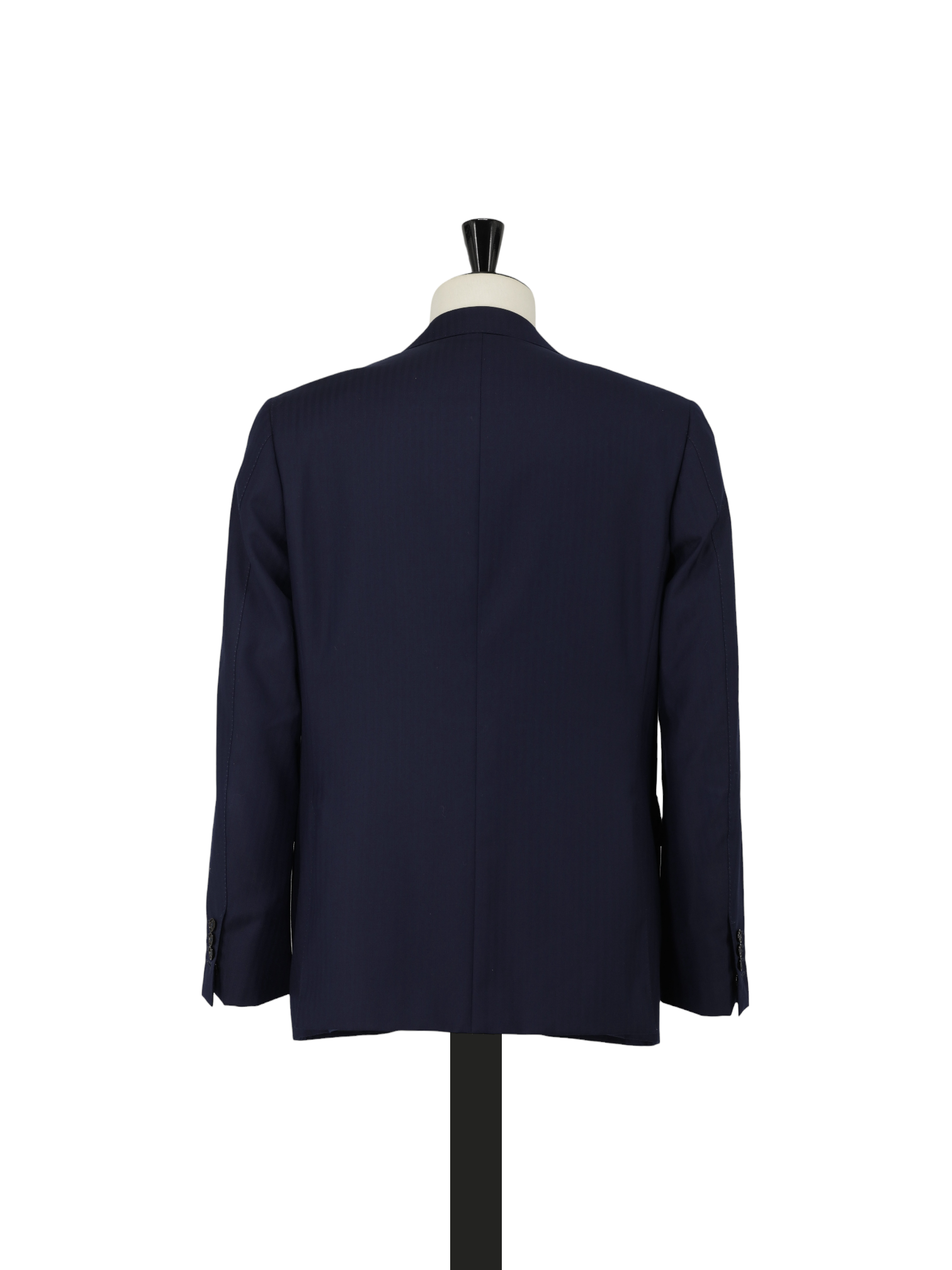 Canali Dark Blue “Exclusive” Wool Herringbone Suit + Extra Trousers