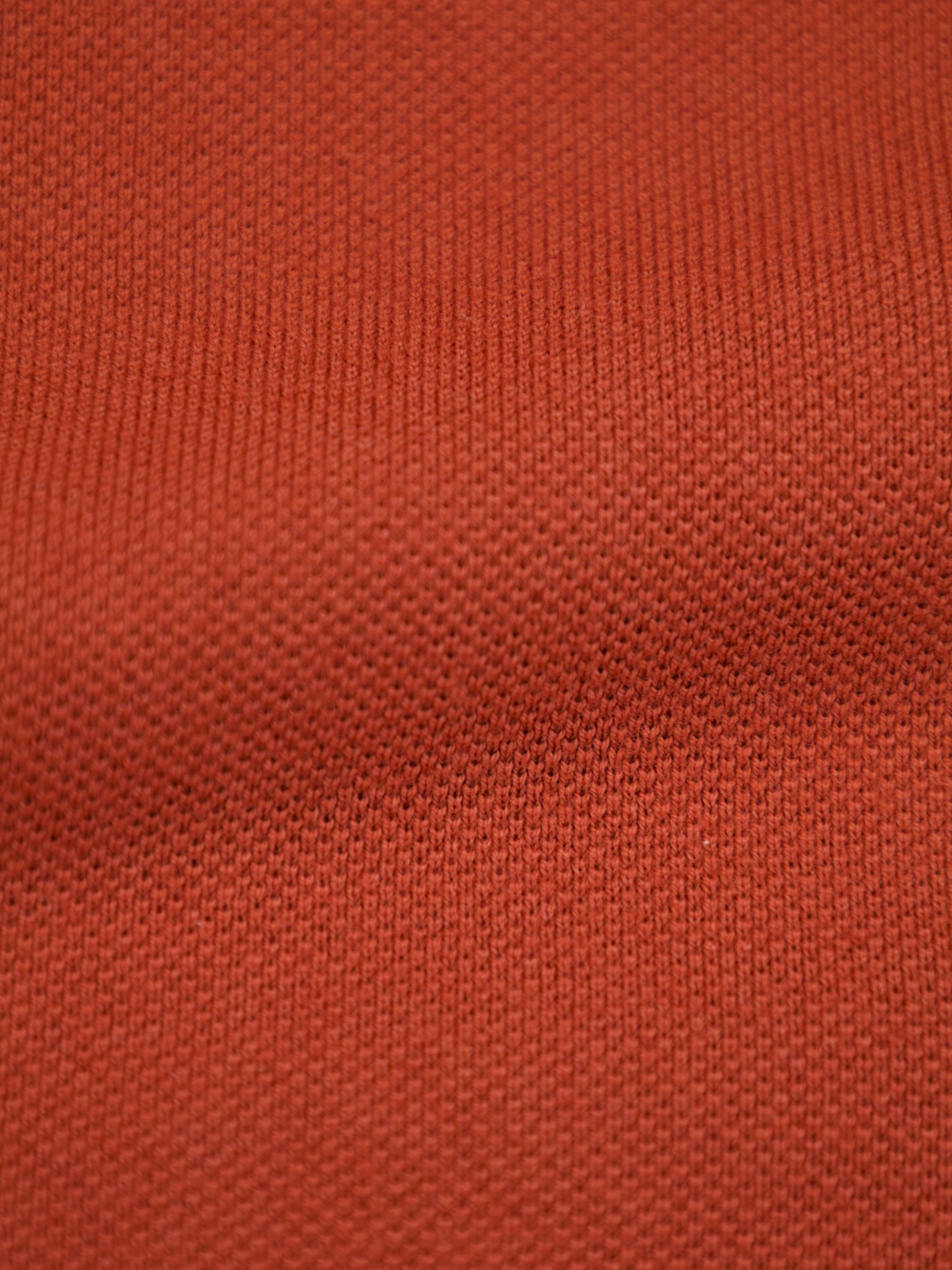 Loro Piana Orange Piqué Knitted Cotton Shirt