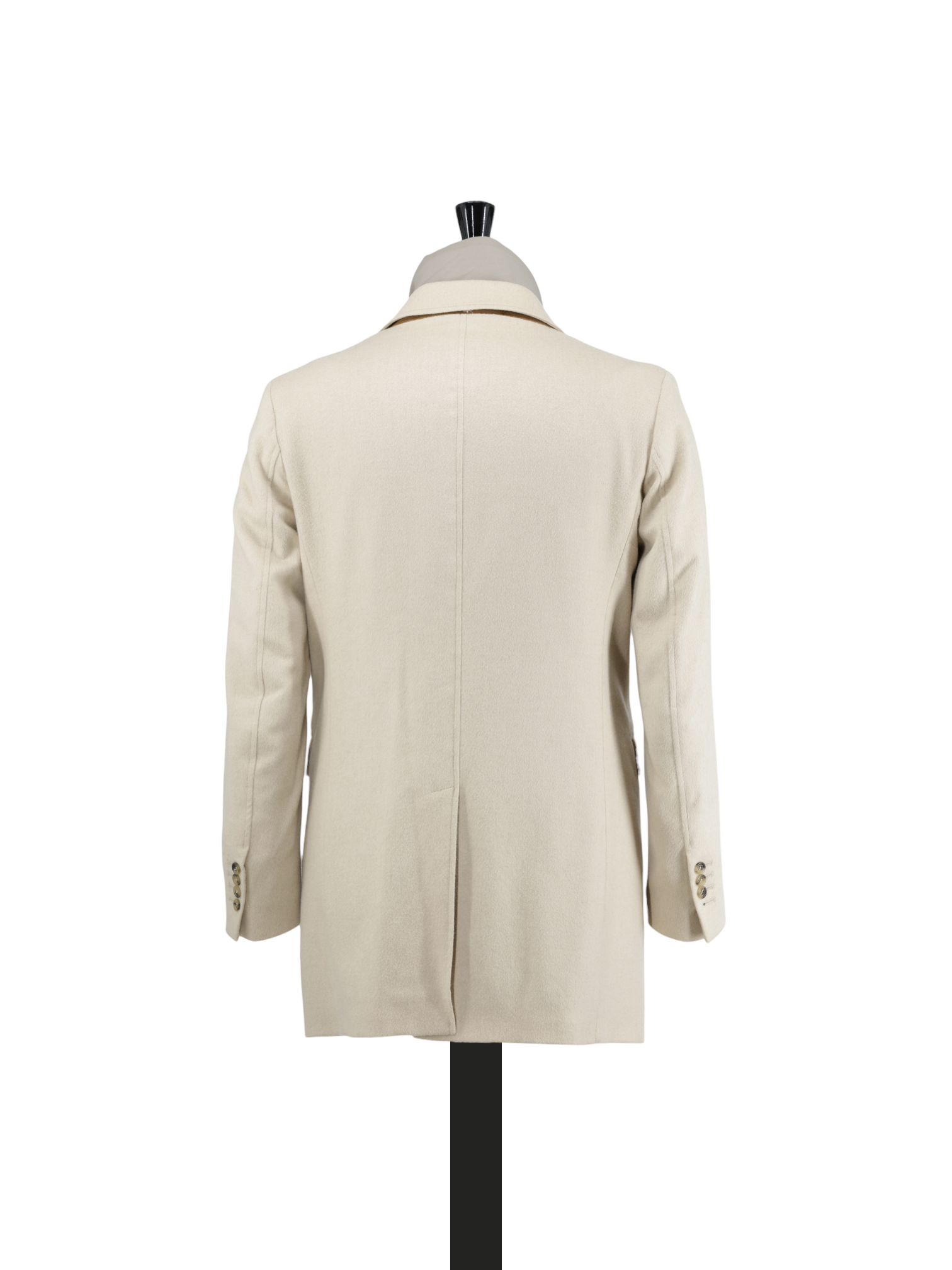 Luigi Borrelli Beige Pure-Camel Padded Sartorial Coat