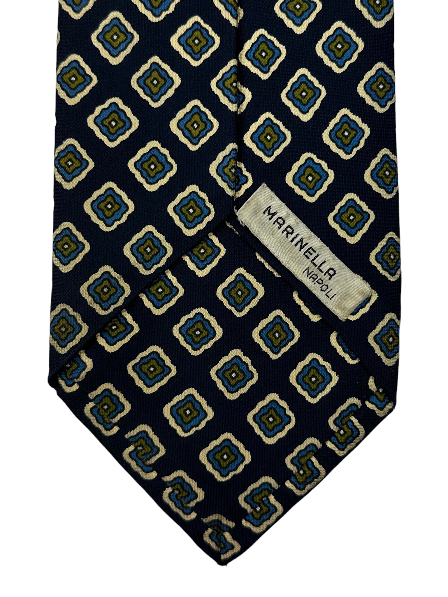 E.Marinella Blue and Green Floral Tie