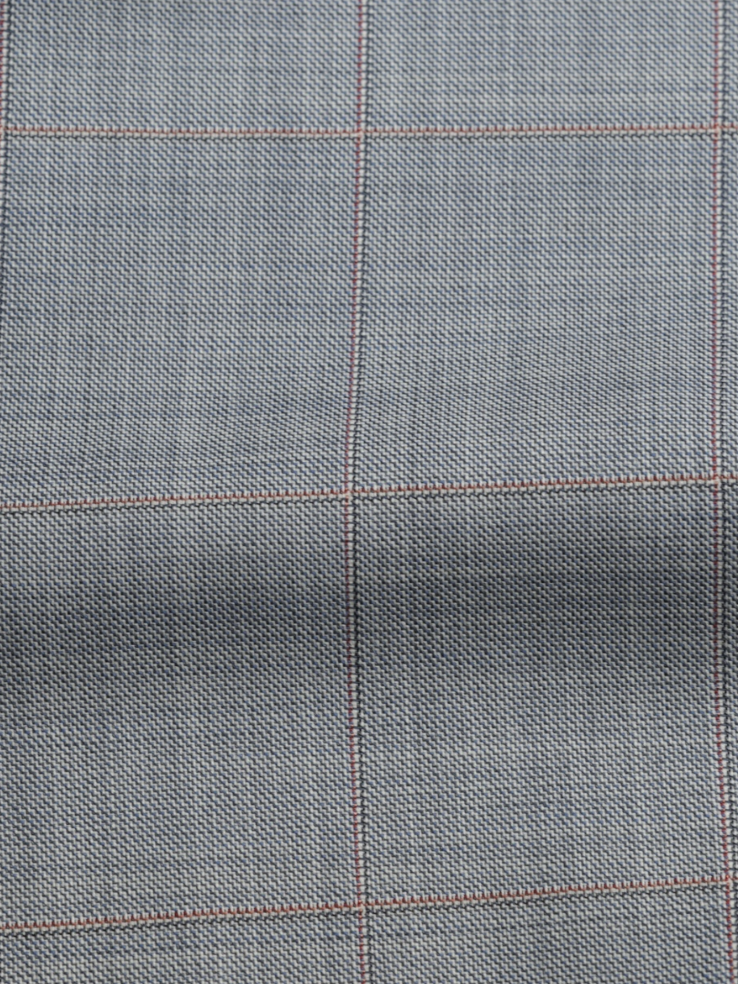 Brioni Light Grey & Red Fine-Wool Windowpane Nomentano Jacket