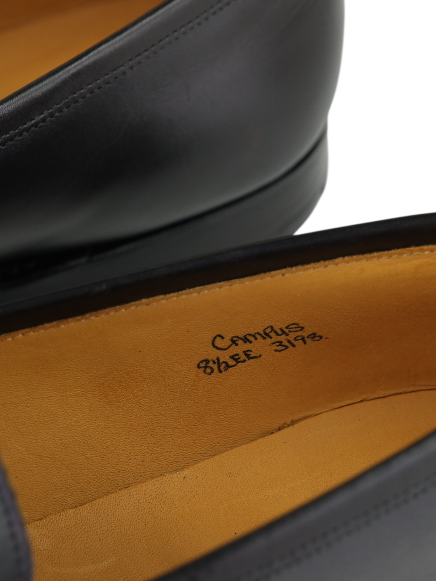 John Lobb Black Campus Leather Penny Loafer