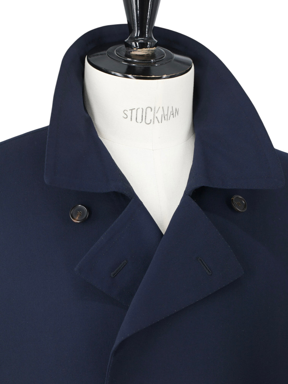 Cesare Attolini Navy Wool-Stretch Twill Sartorial Peacoat