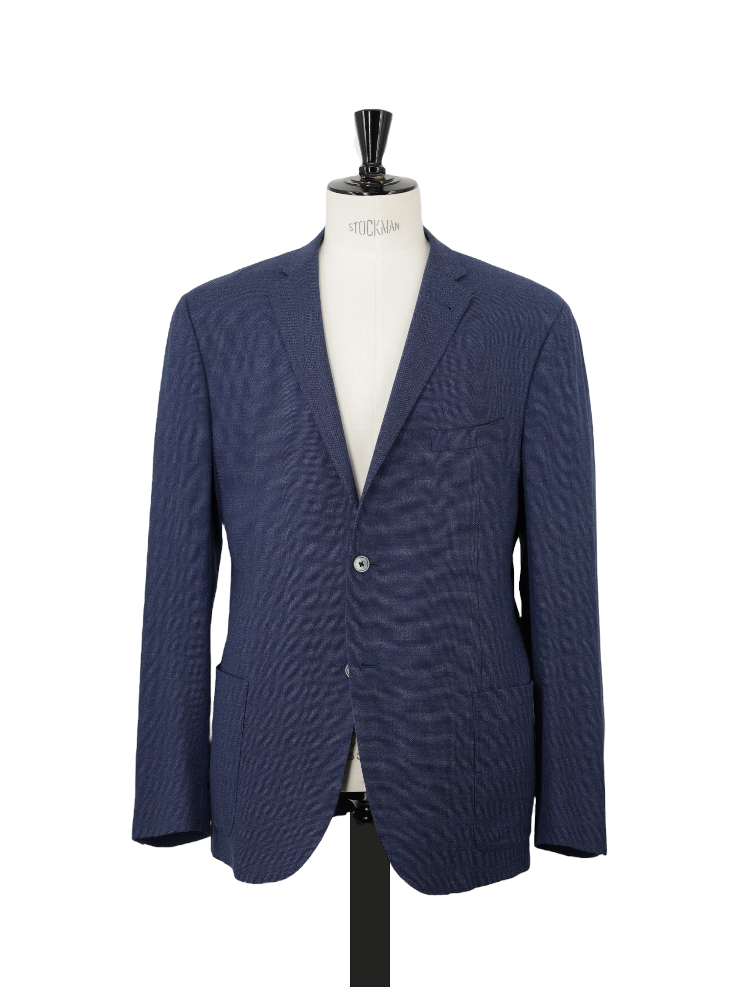 Corneliani Blue Super 100's Hopsack Summer Jacket