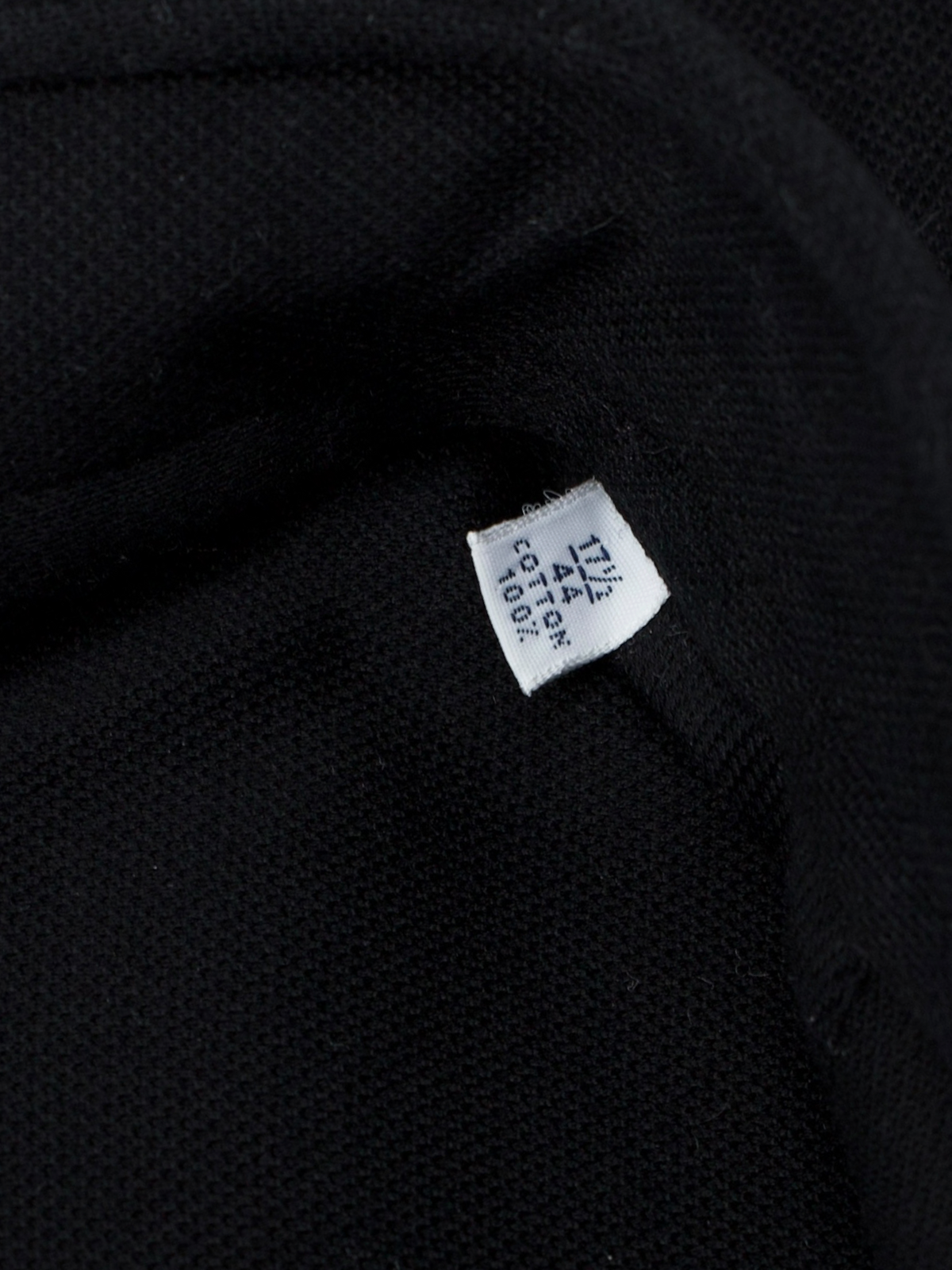 Fray Black Cotton-Pique Button-Down Shirt