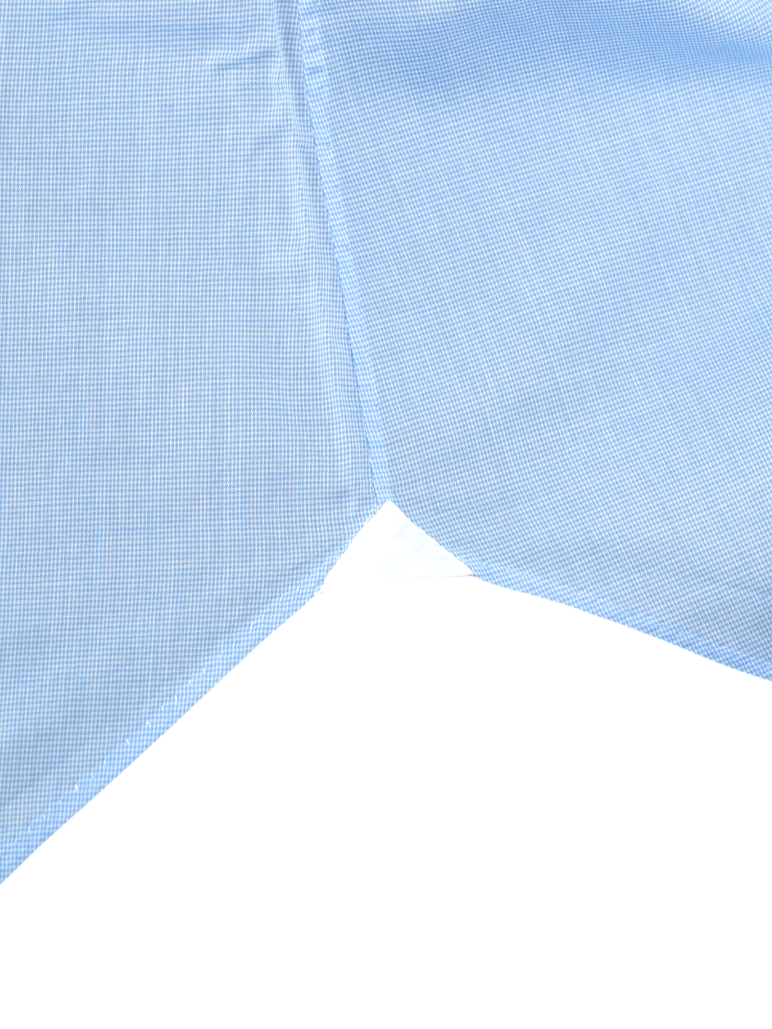 Finamore Azure Blue Carlo-Riva Cotton Micro-Pattern Shirt