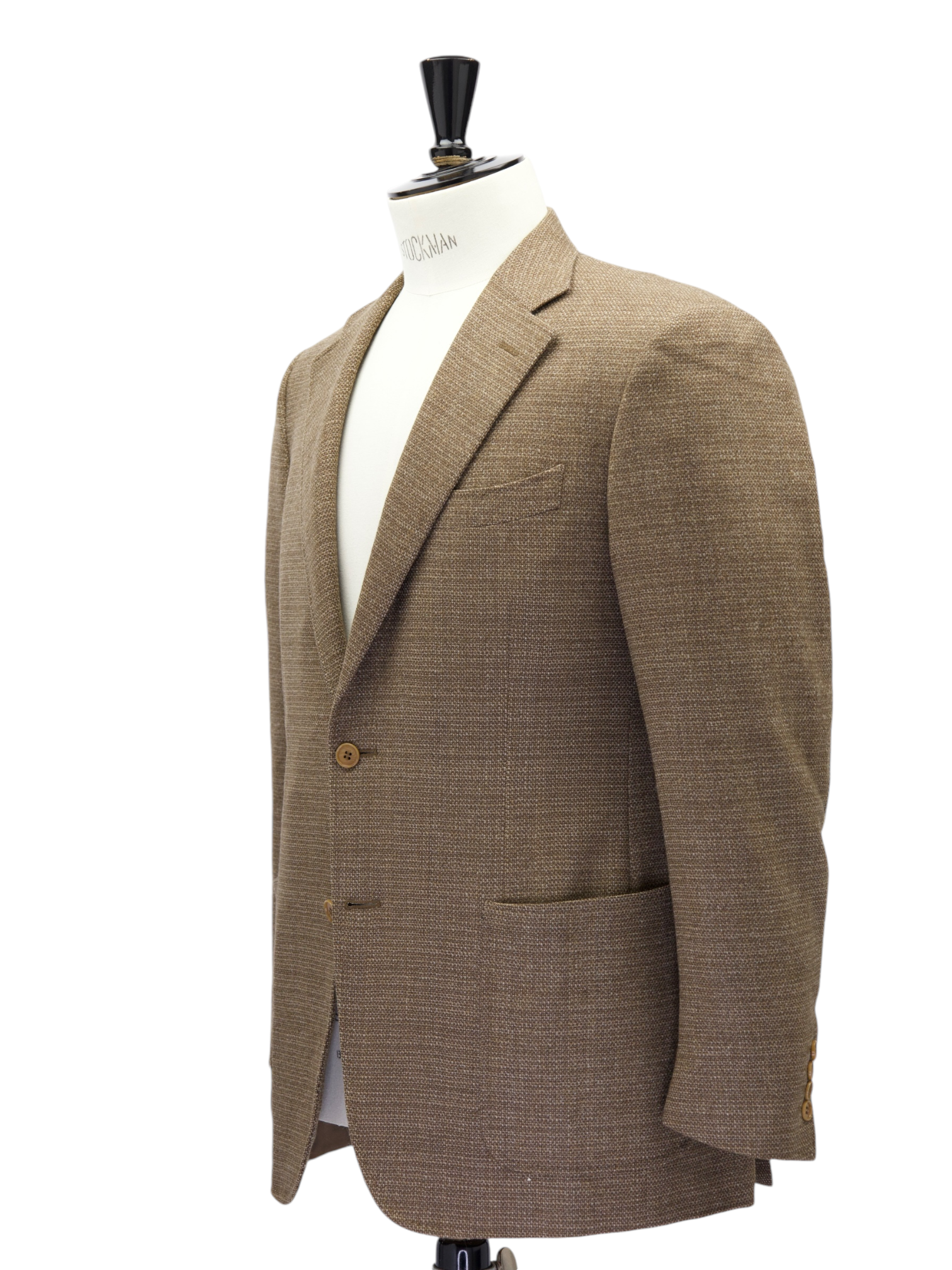 Canali Brown Wool Micro-Structure Jacket