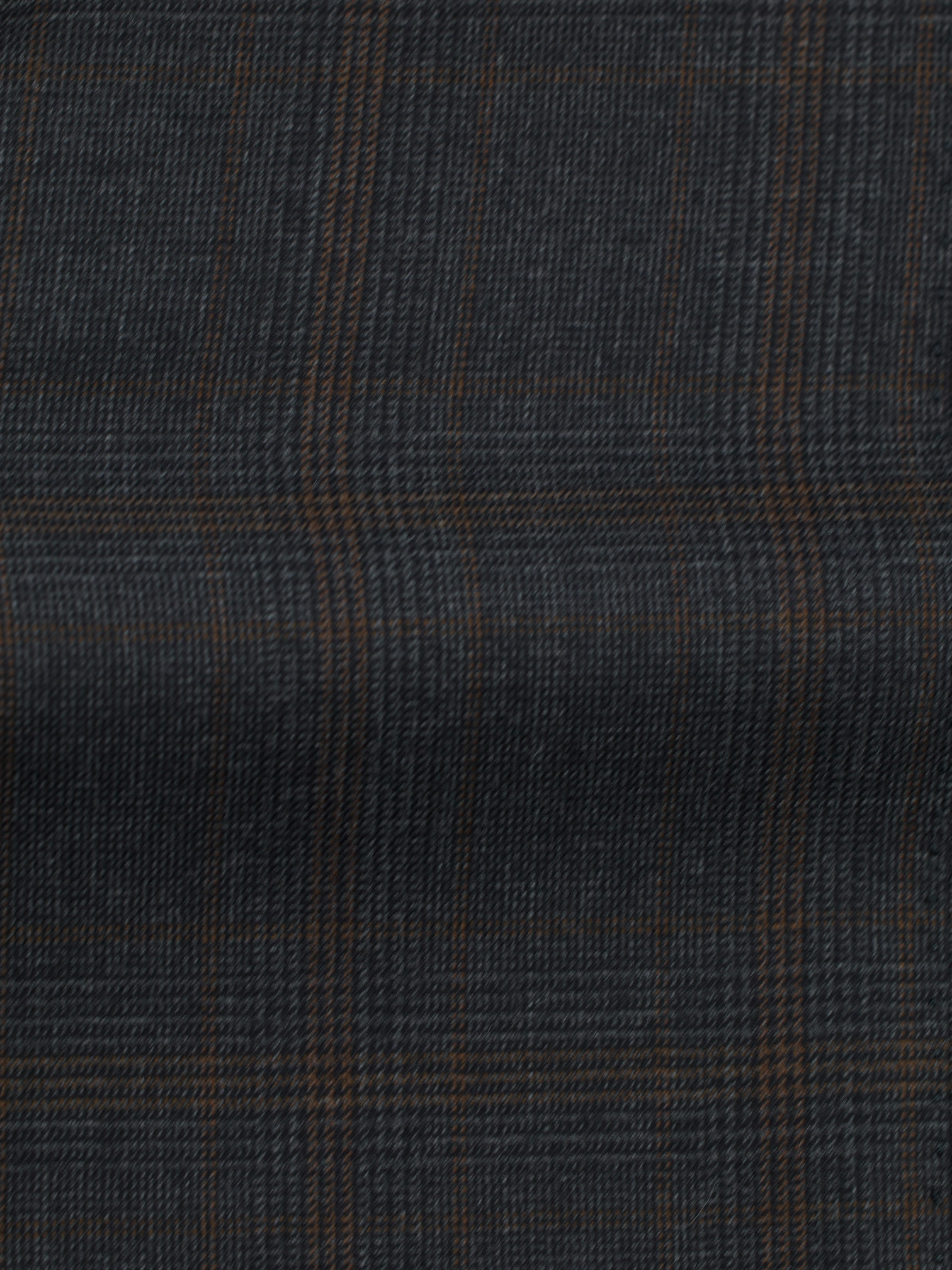 Cesare Attolini Dark Grey & Brown Super 130's & Cashmere Glenplaid Jacket