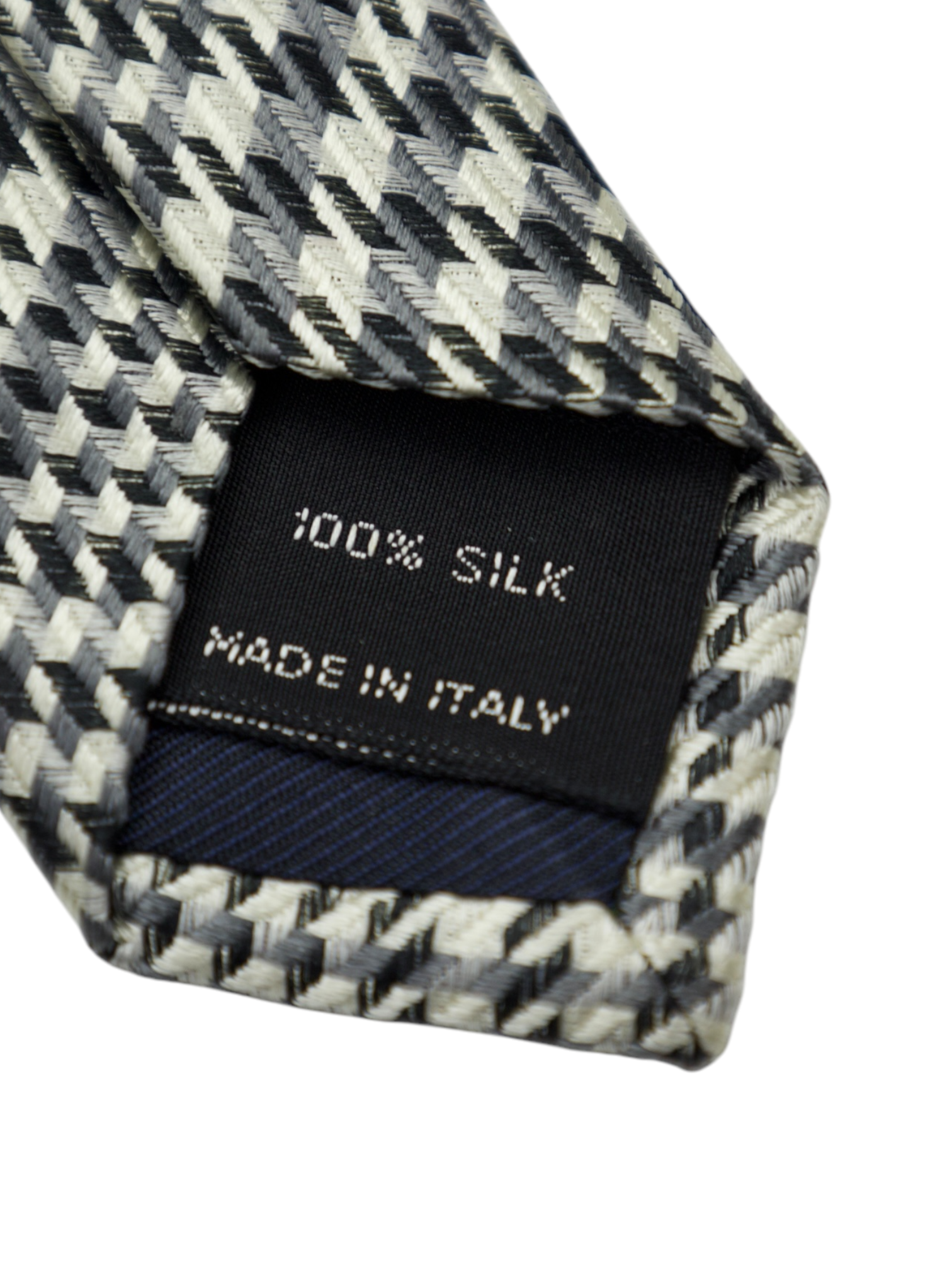 Tom Ford Grey Plaid Silk Tie