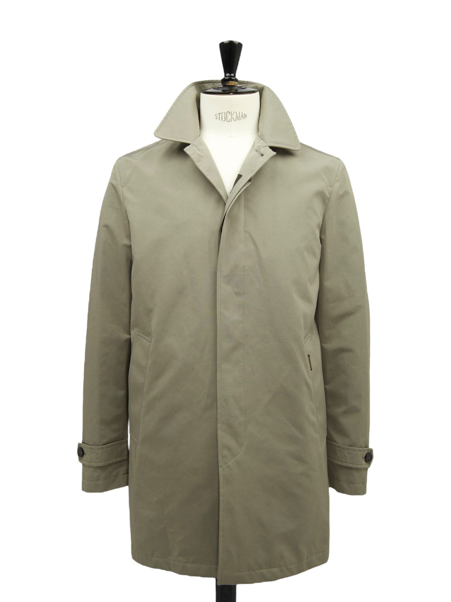 Moorer Stone Grey Water-repellent Carcoat