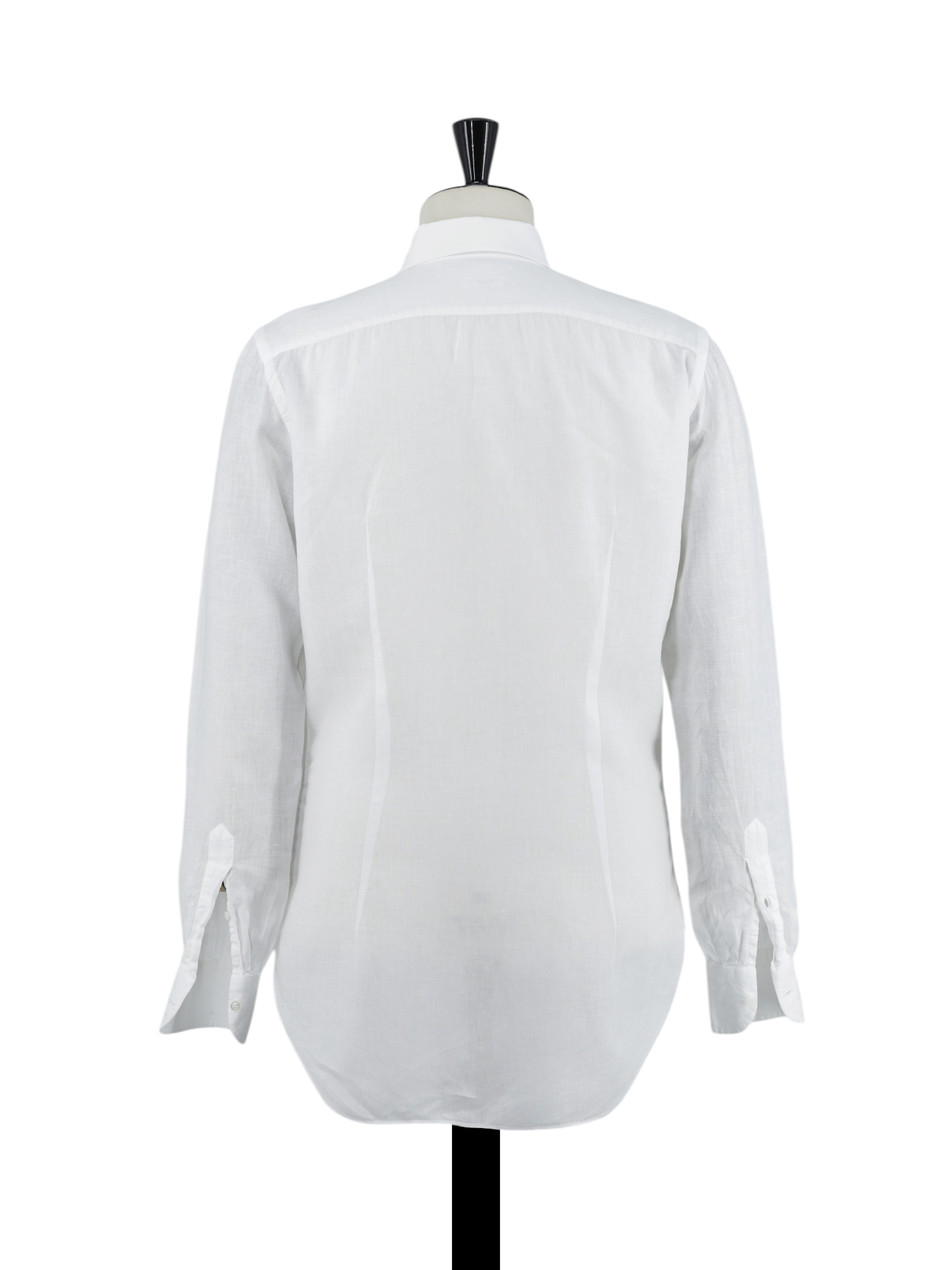 Cesare Attolini White Pure-Linen Handmade Summer Shirt