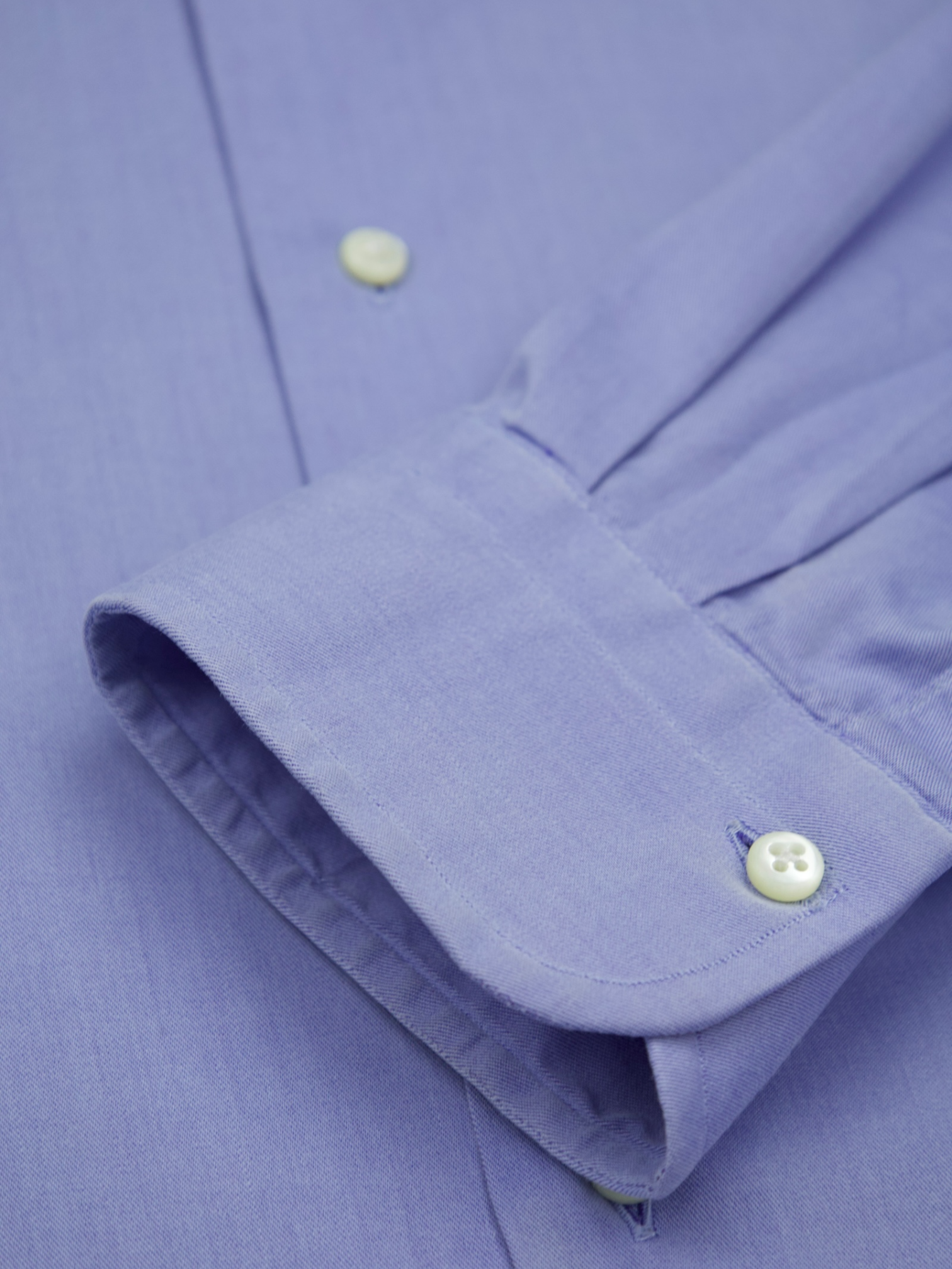 Emanuele Maffeis Light Blue Double-Faced Cotton Twill Shirt