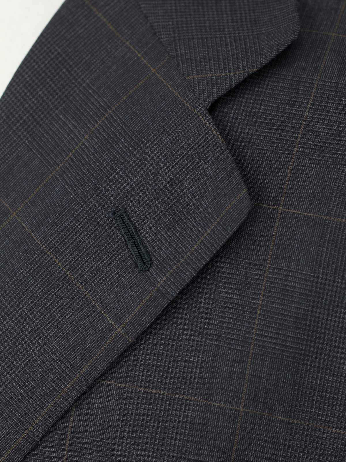Kiton Dark Grey Super 150's "Diamante Blu" Windowpane Suit