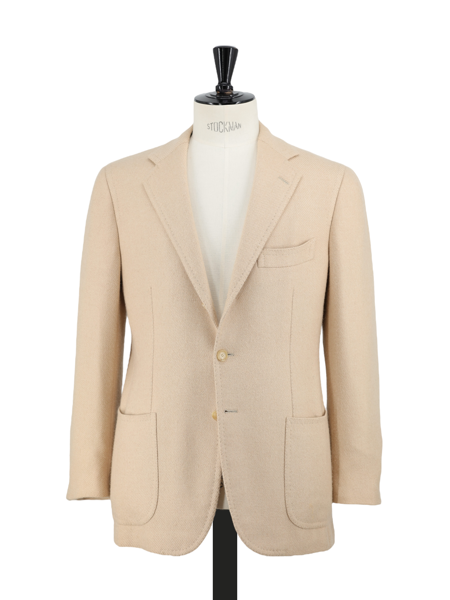 Cesare Attolini Beige Pure Camel Twill Winter Jacket