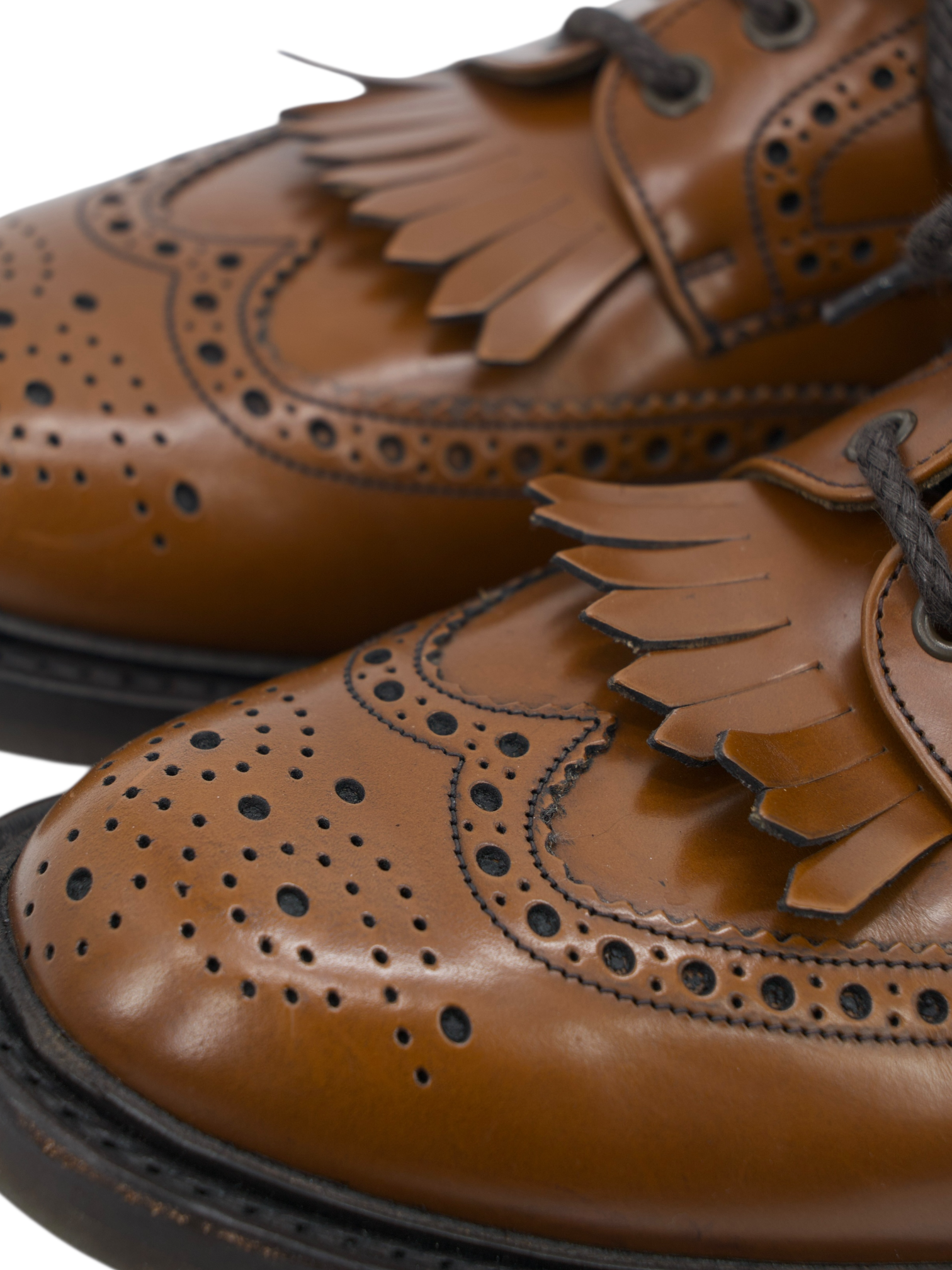 Church's Cognac Brown Plowden Brogue Derby Lace-ups