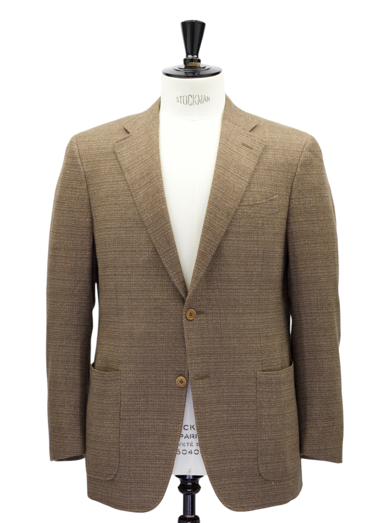 Canali Brown Wool Micro-Structure Jacket