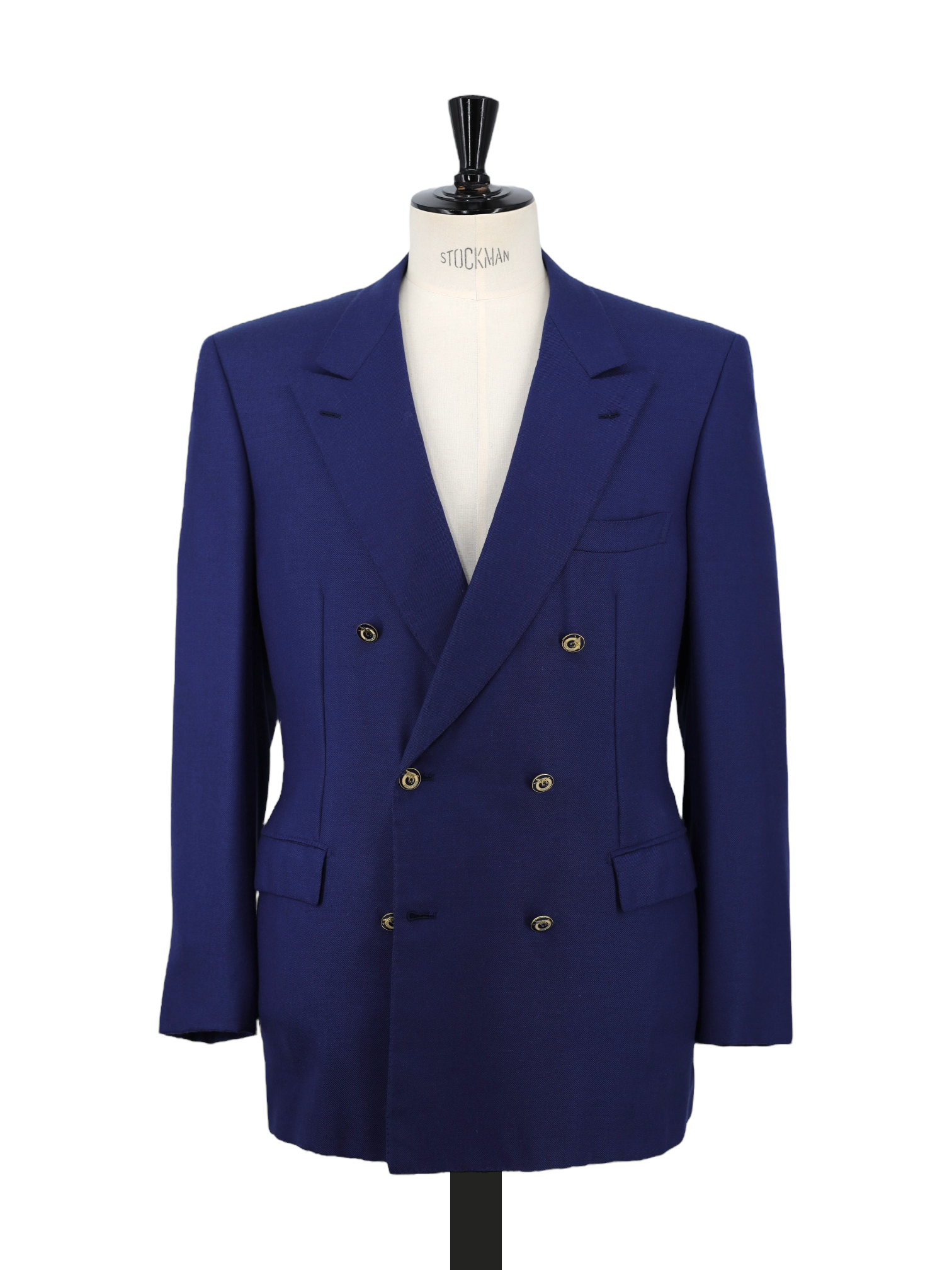 Brioni Cobalt Blue Pure Cashmere Double Breasted Tiberio Jacket