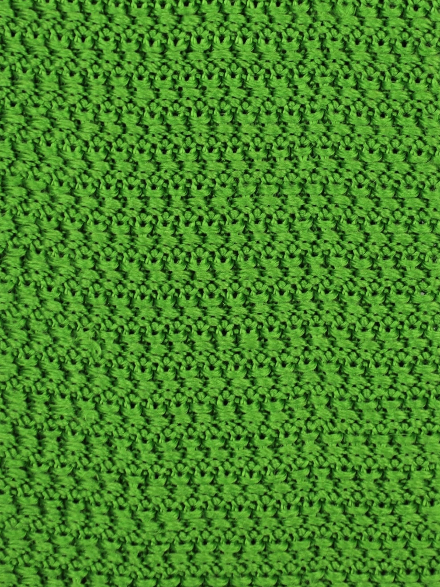 Kiton Green Knitted Silk Tie