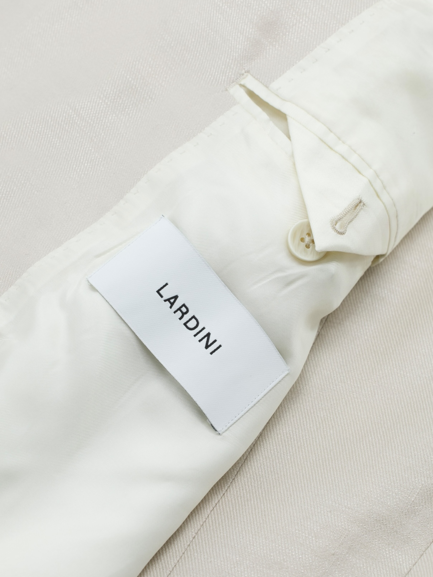 Lardini Dusty-Rose Double Breasted Linen & Viscose Twill Jacket