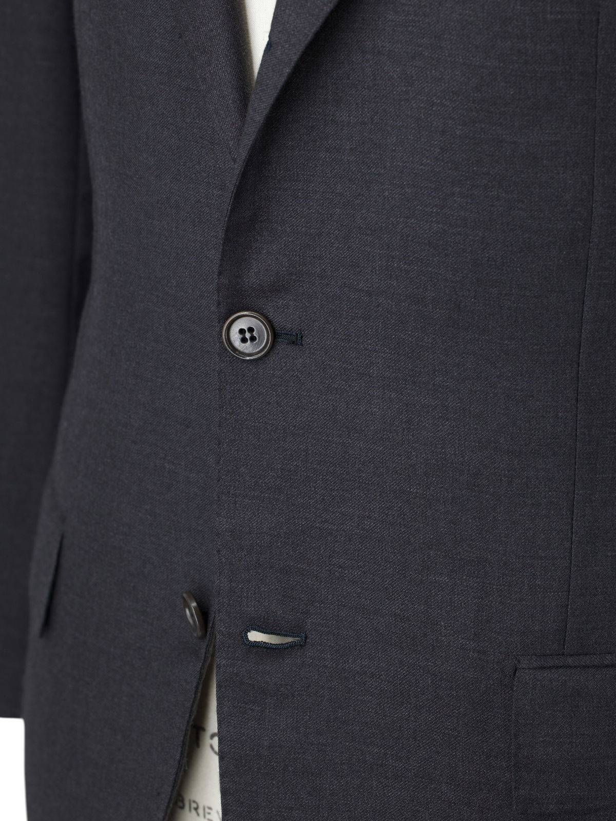Kiton Charcoal Pure Lightweight-Cashmere Twill Suit