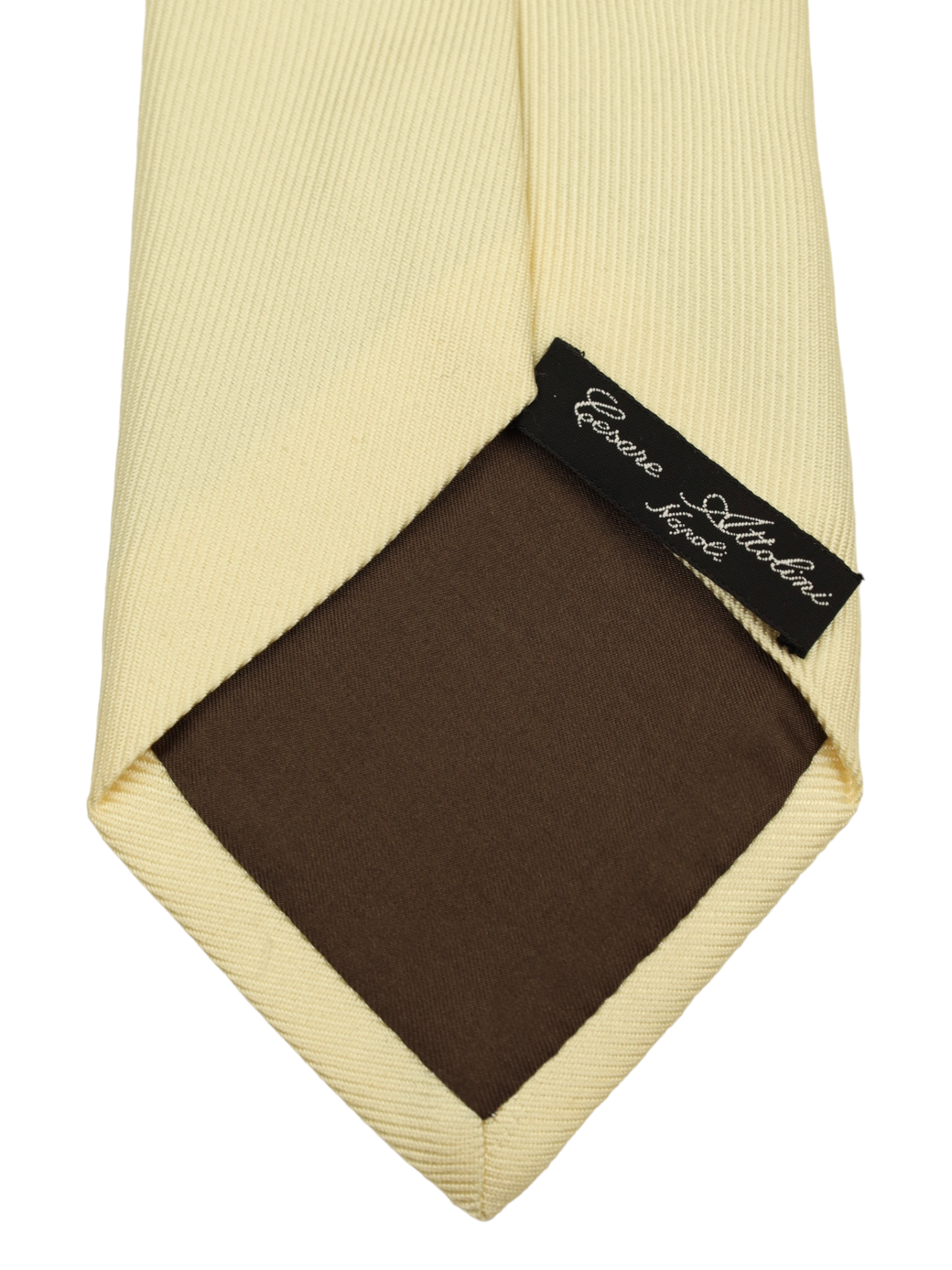 Cesare Attolini Ecru Silk Wedding Tie