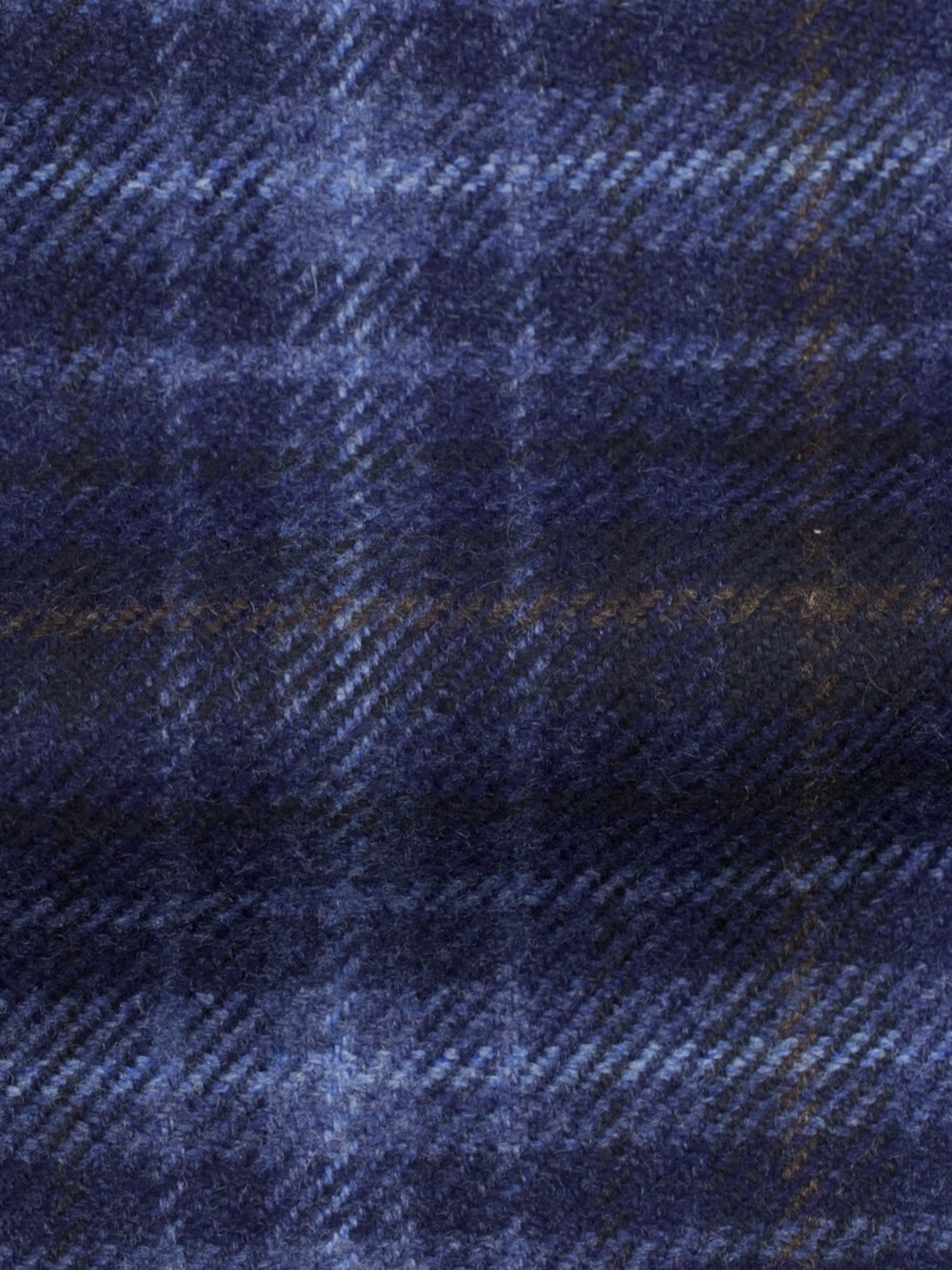 Cesare Attolini Dark Blue & Brown Pure Cashmere Windowpane Jacket