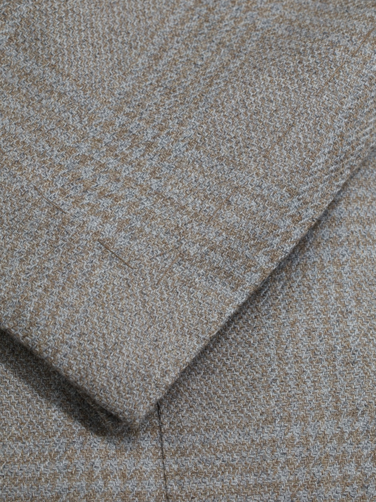 Corneliani Brown & Ice-Blue Wool & Silk "Sartoria Light" Glencheck Jacket