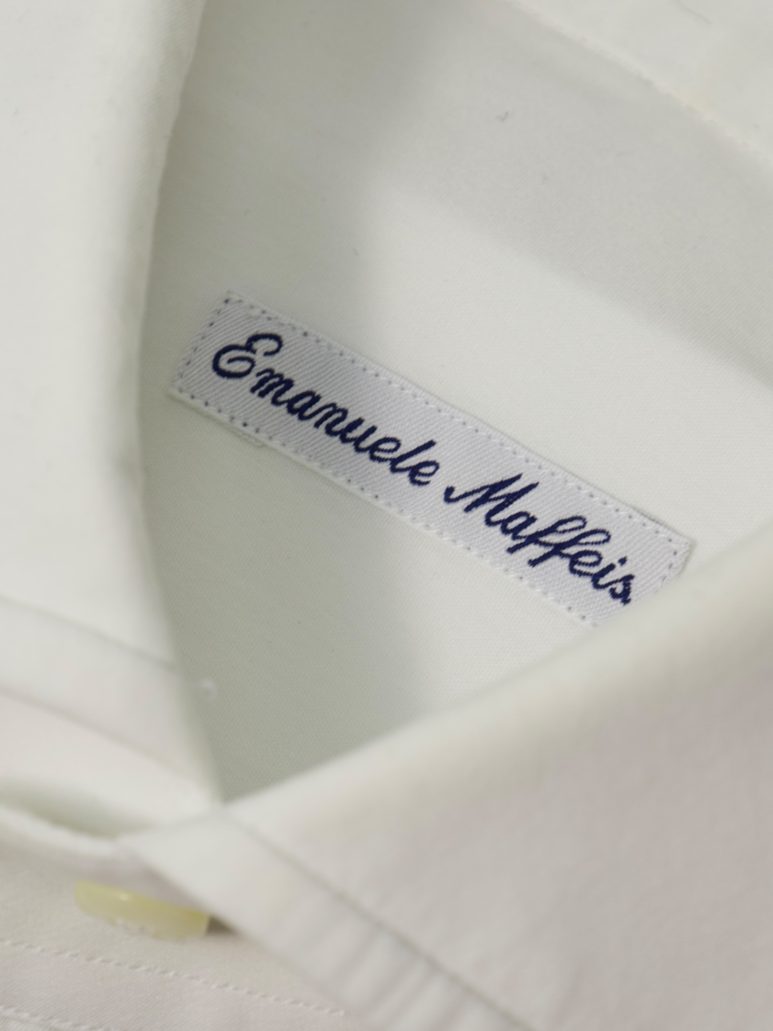 Emanuele Maffeis White Cotton Shirt