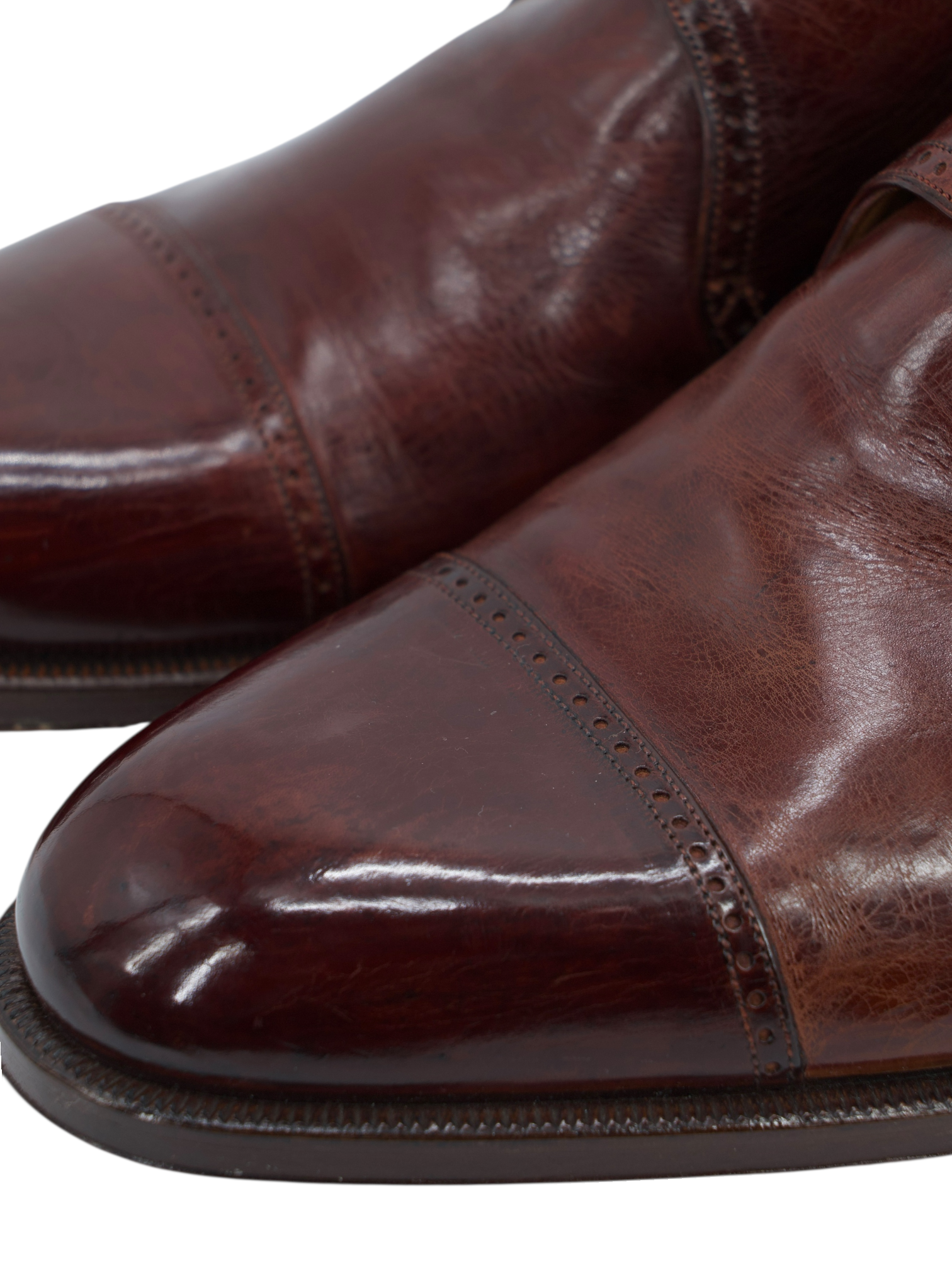 Silvano Lattanzi Brown Leather Handmade Single-Monk Strap