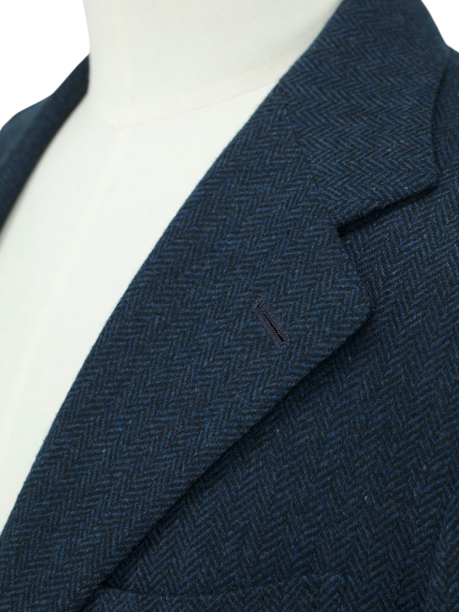 Kiton Dark Teal Pure-Cashmere Herringbone "Cipa 1960" Jacket