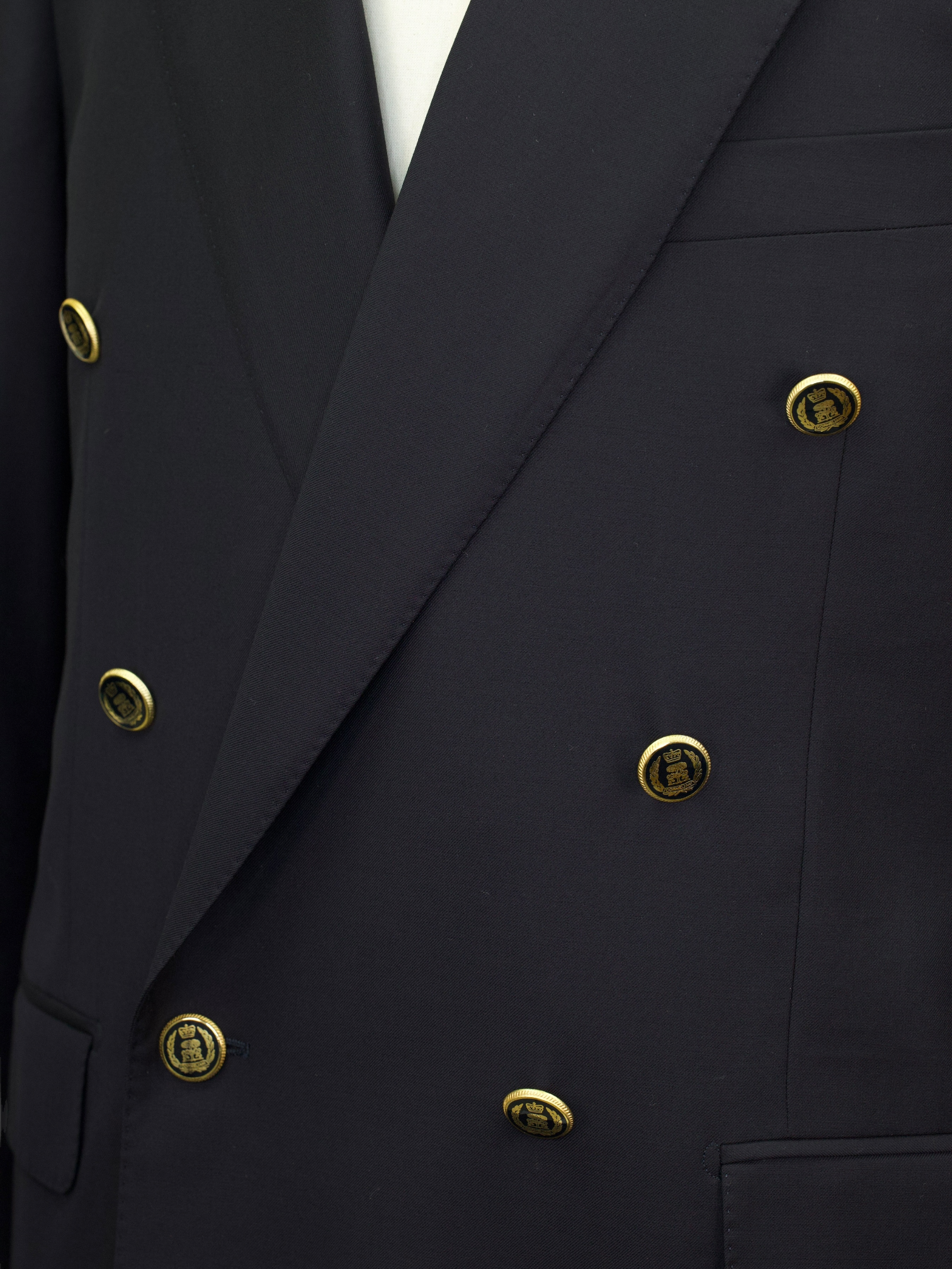 Corneliani Navy Vintage Super 100's Double-Breasted 