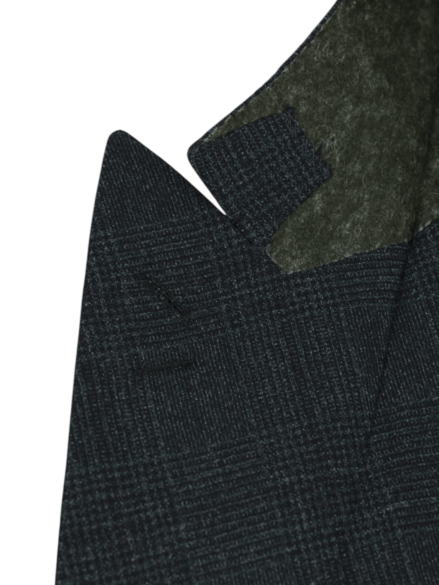 Cesare Attolini Forest Green Wool Double-Breasted Prince of Wales Jacket