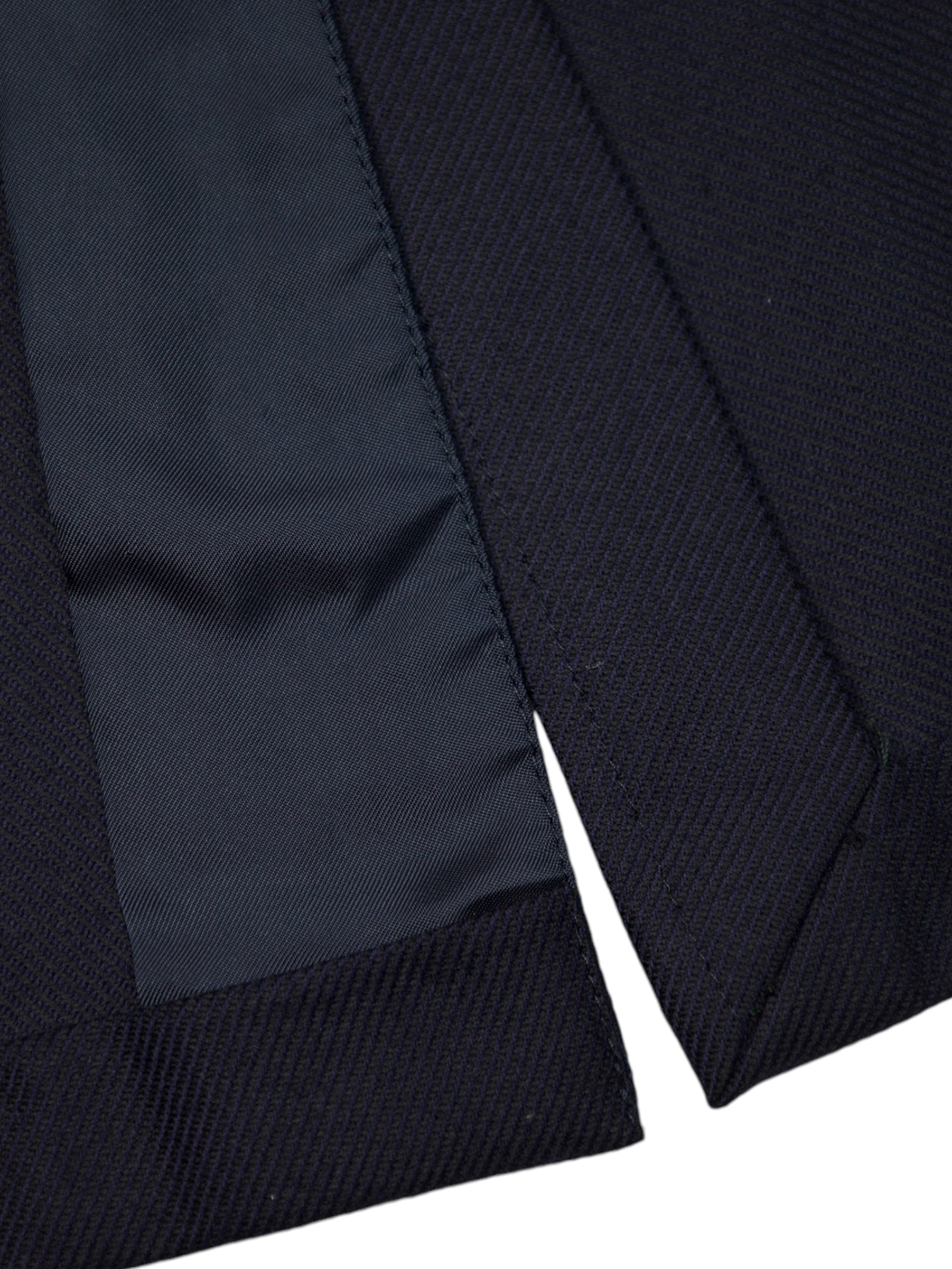 Ermenegildo Zegna Navy 15MilMil15 Twill Blazer Jacket