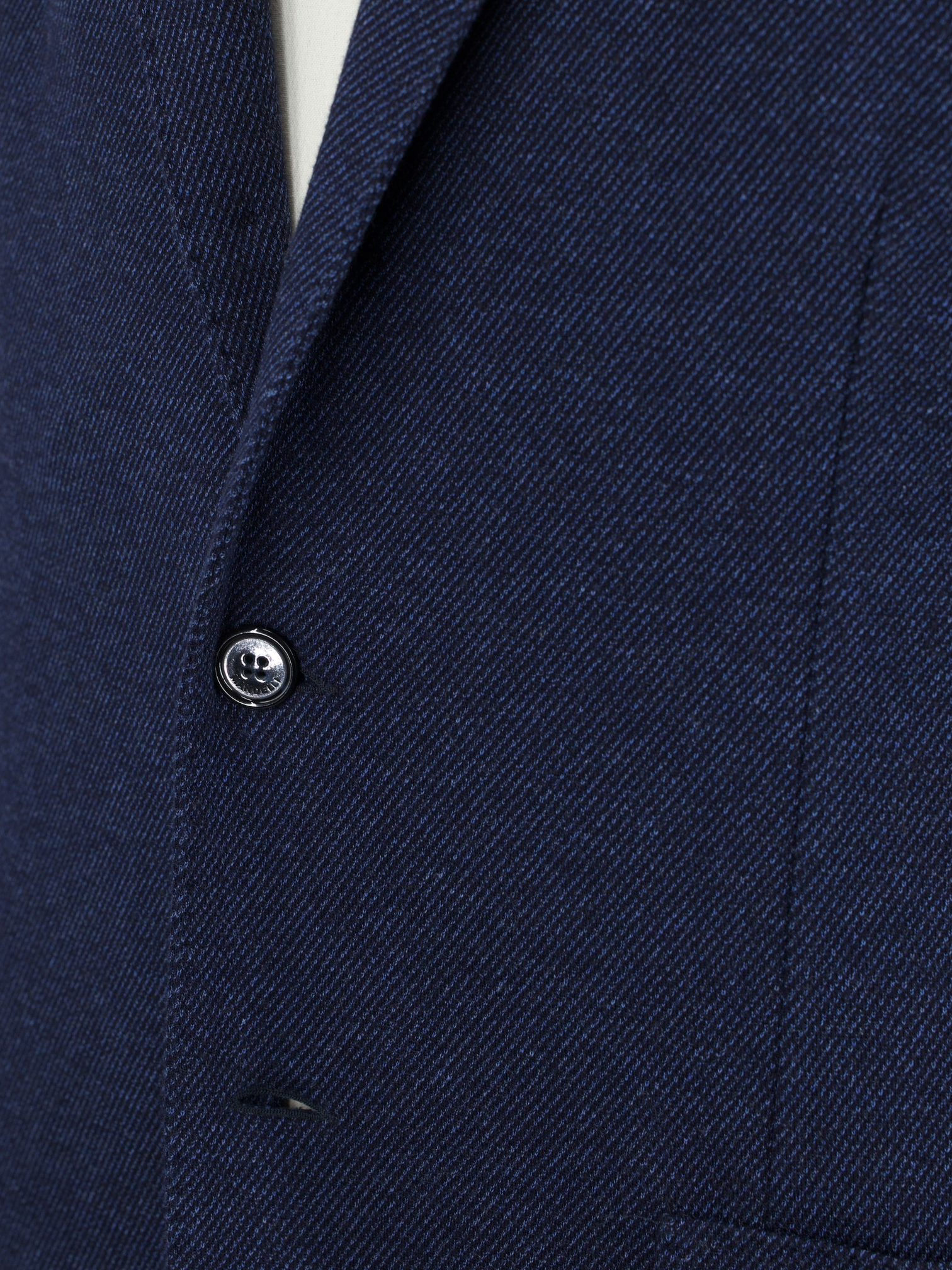 Mandelli Blue Wool & Cotton "Cotton-Way" Knitted Jacket