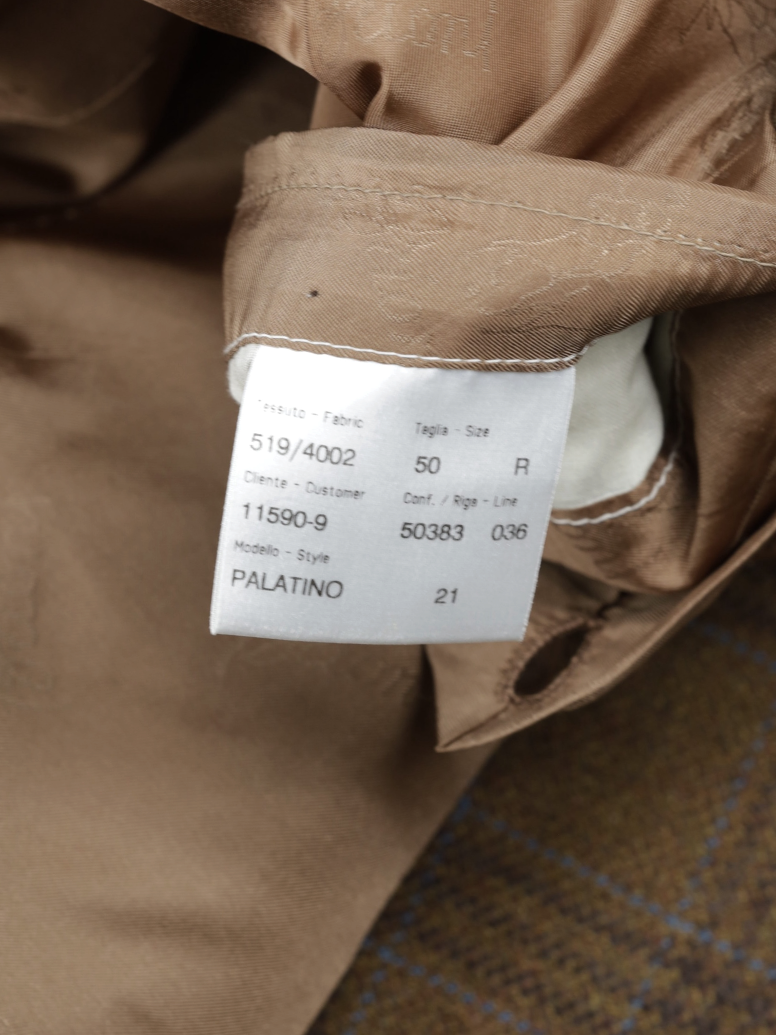 Brioni Brown & Light Blue Pure Wool Overcheck Palatino Jacket